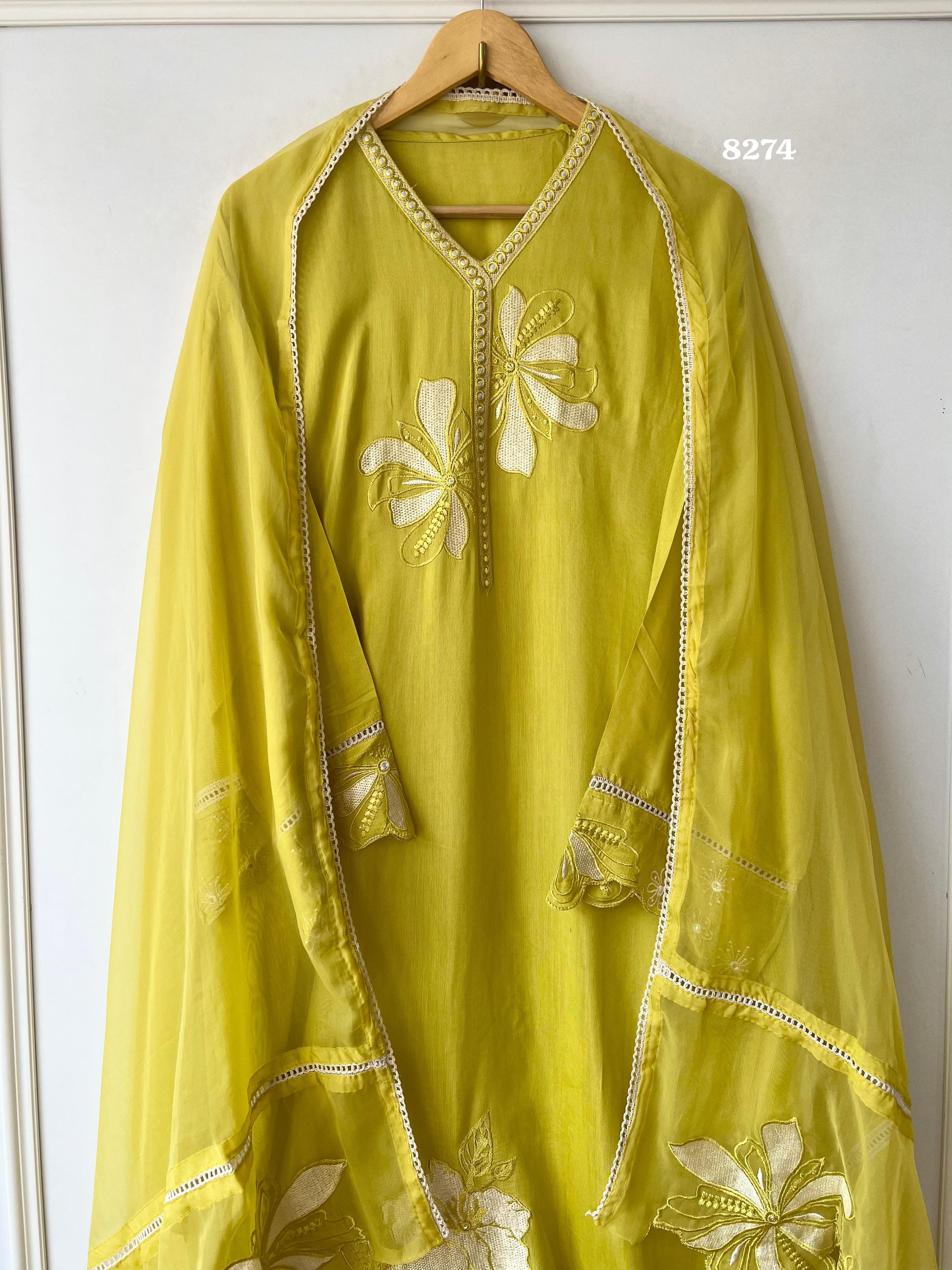 Pure muslin suit set {8274}