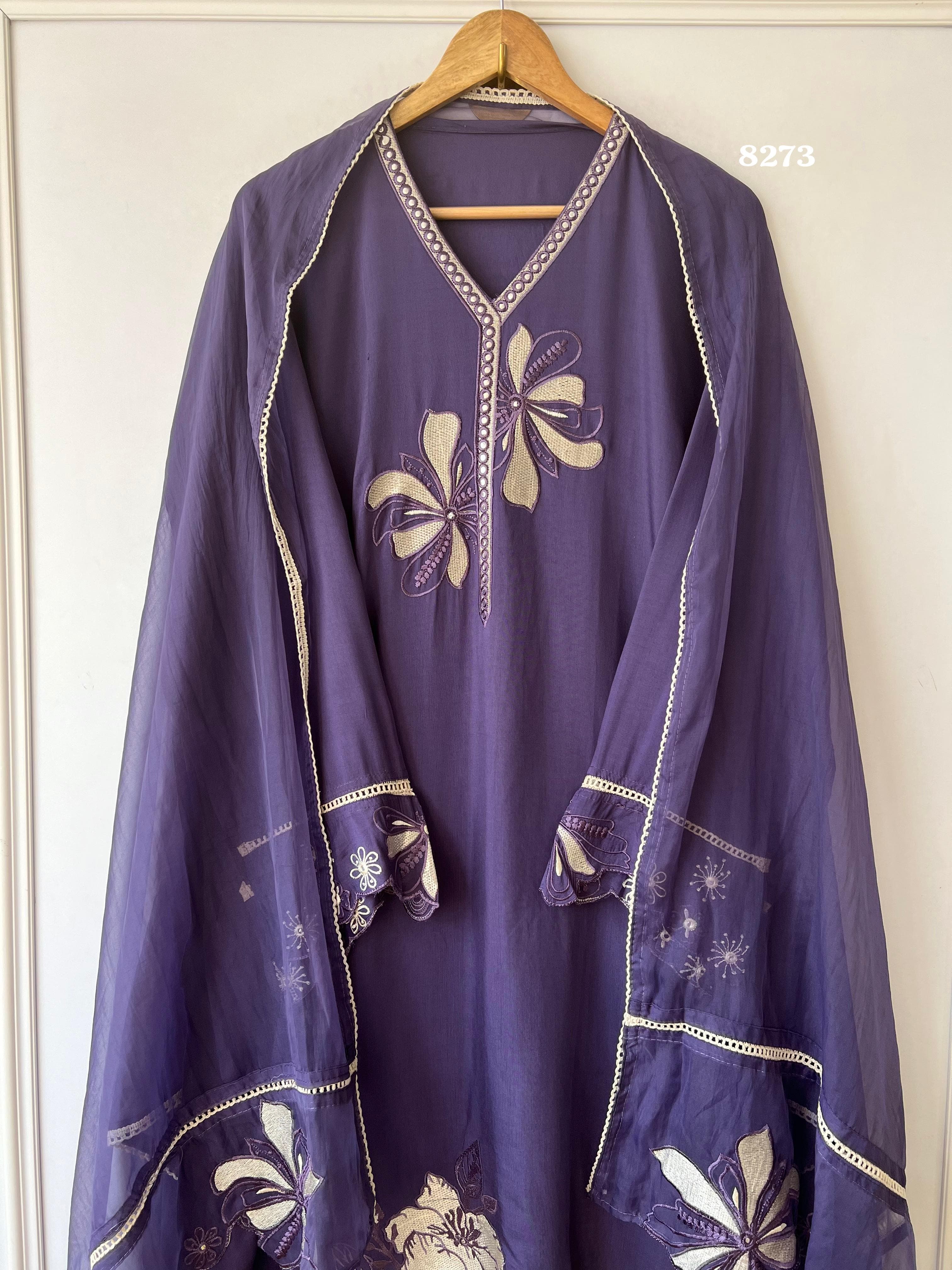 Pure muslin suit set {8273}