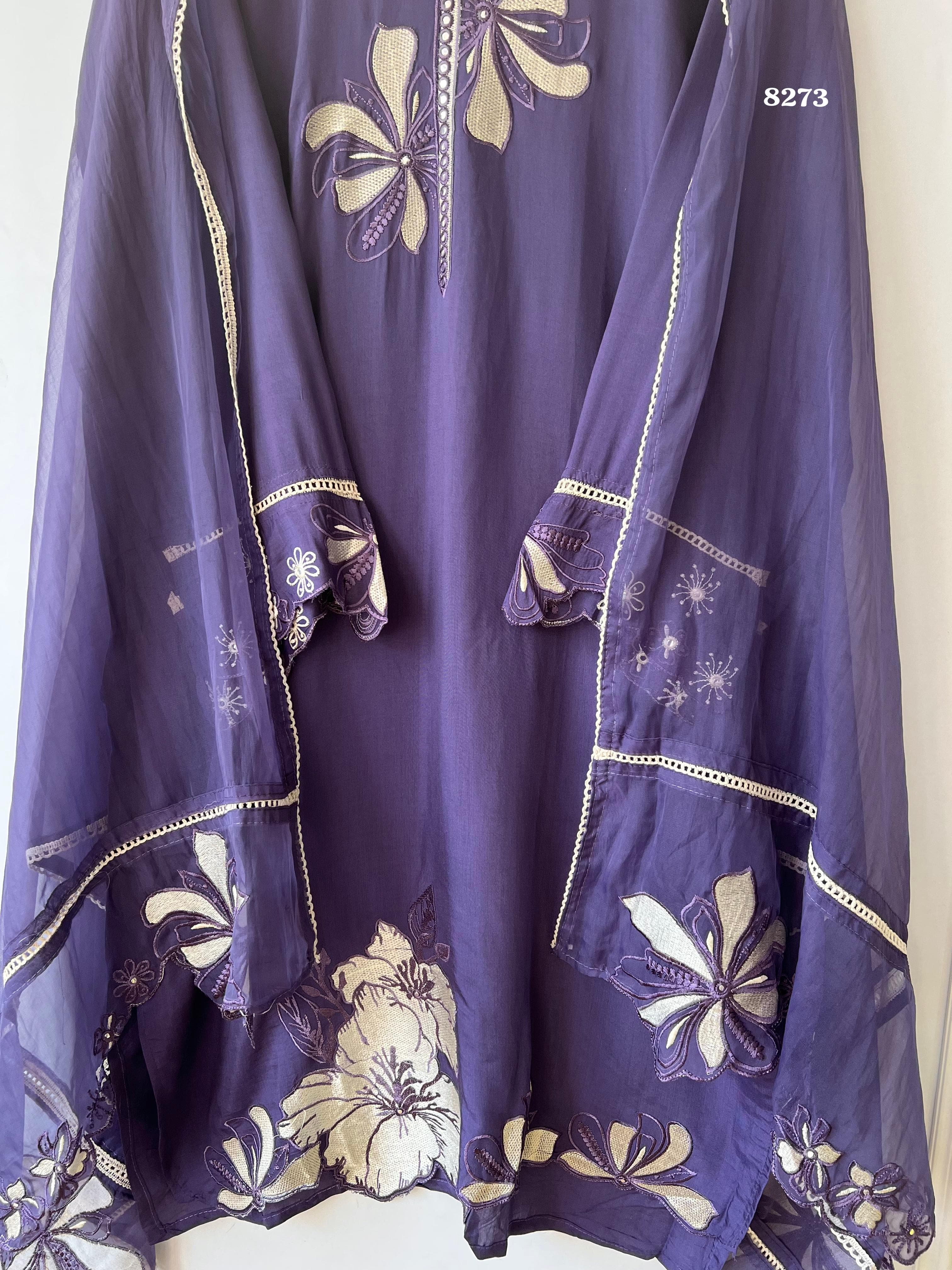 Pure muslin suit set {8273}