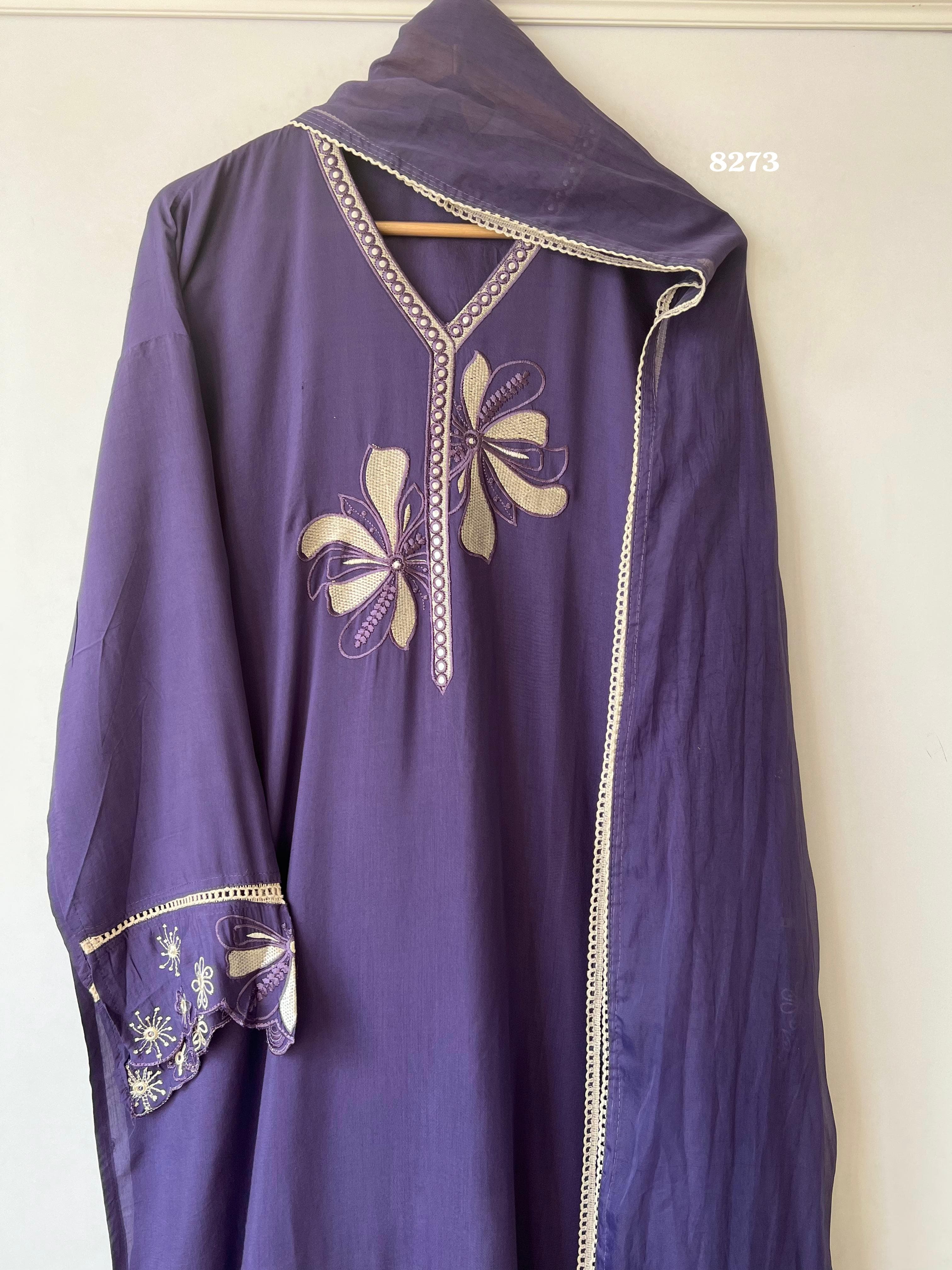 Pure muslin suit set {8273}