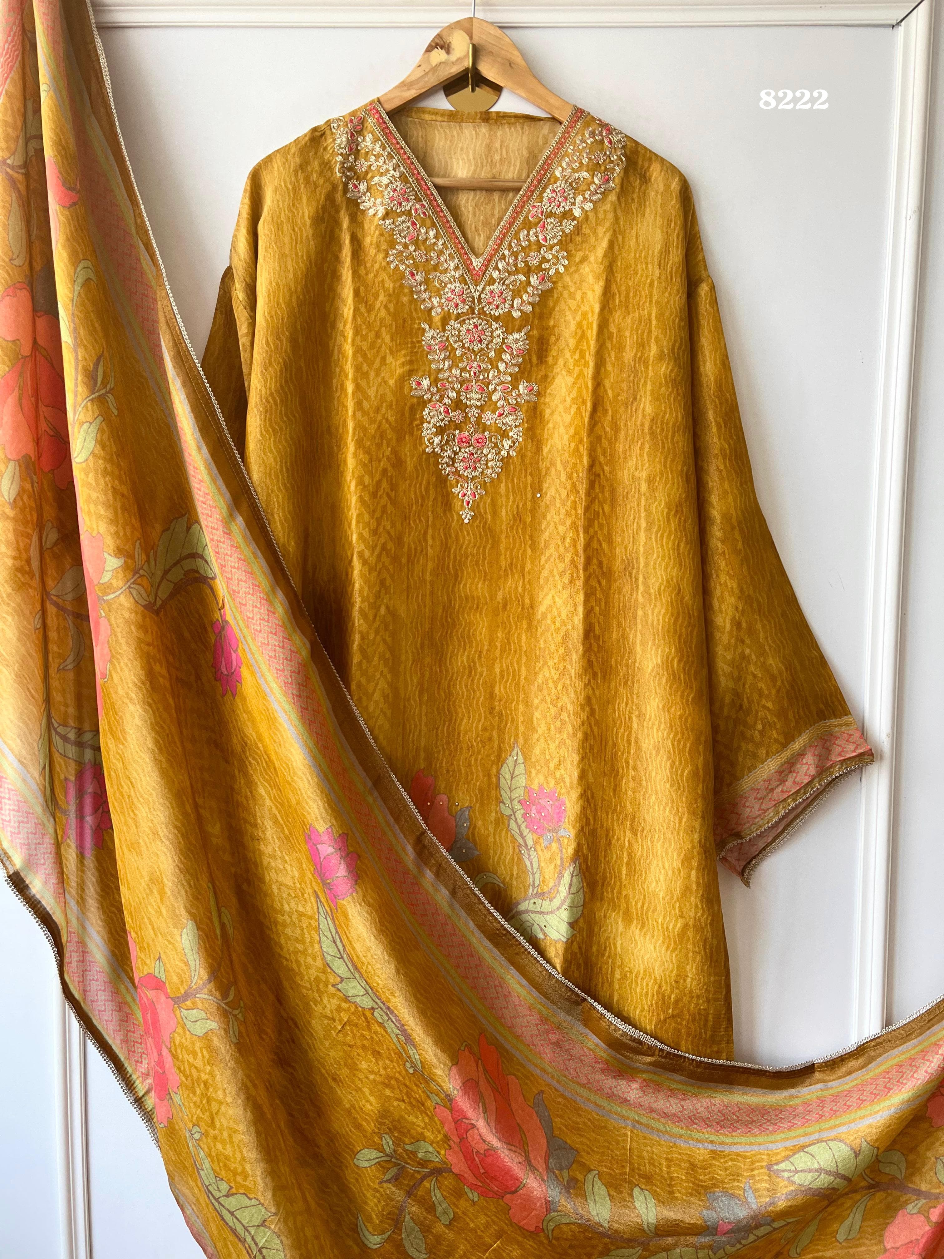Pure tissue silk suit set