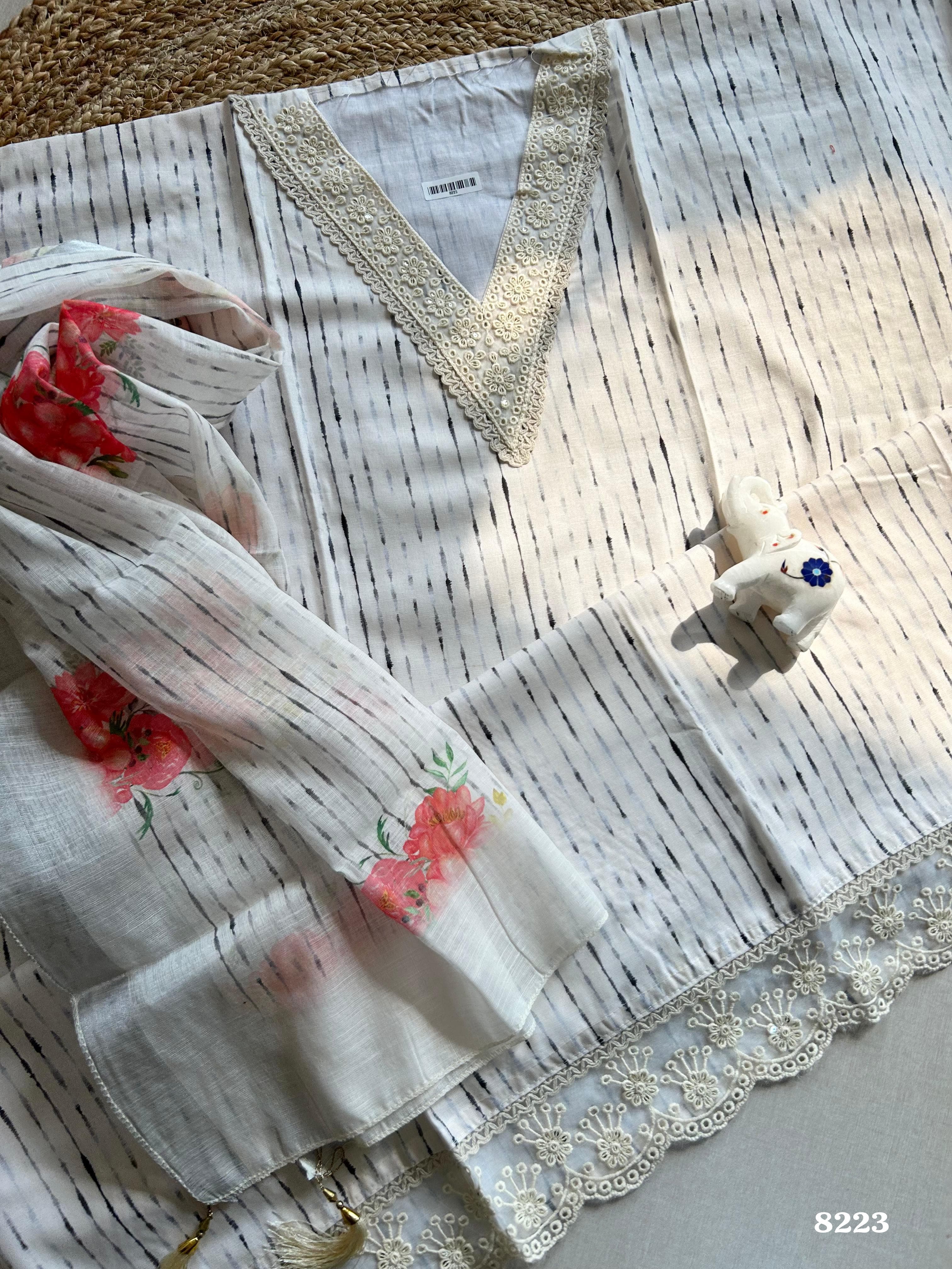 Pure cotton linen {8223}