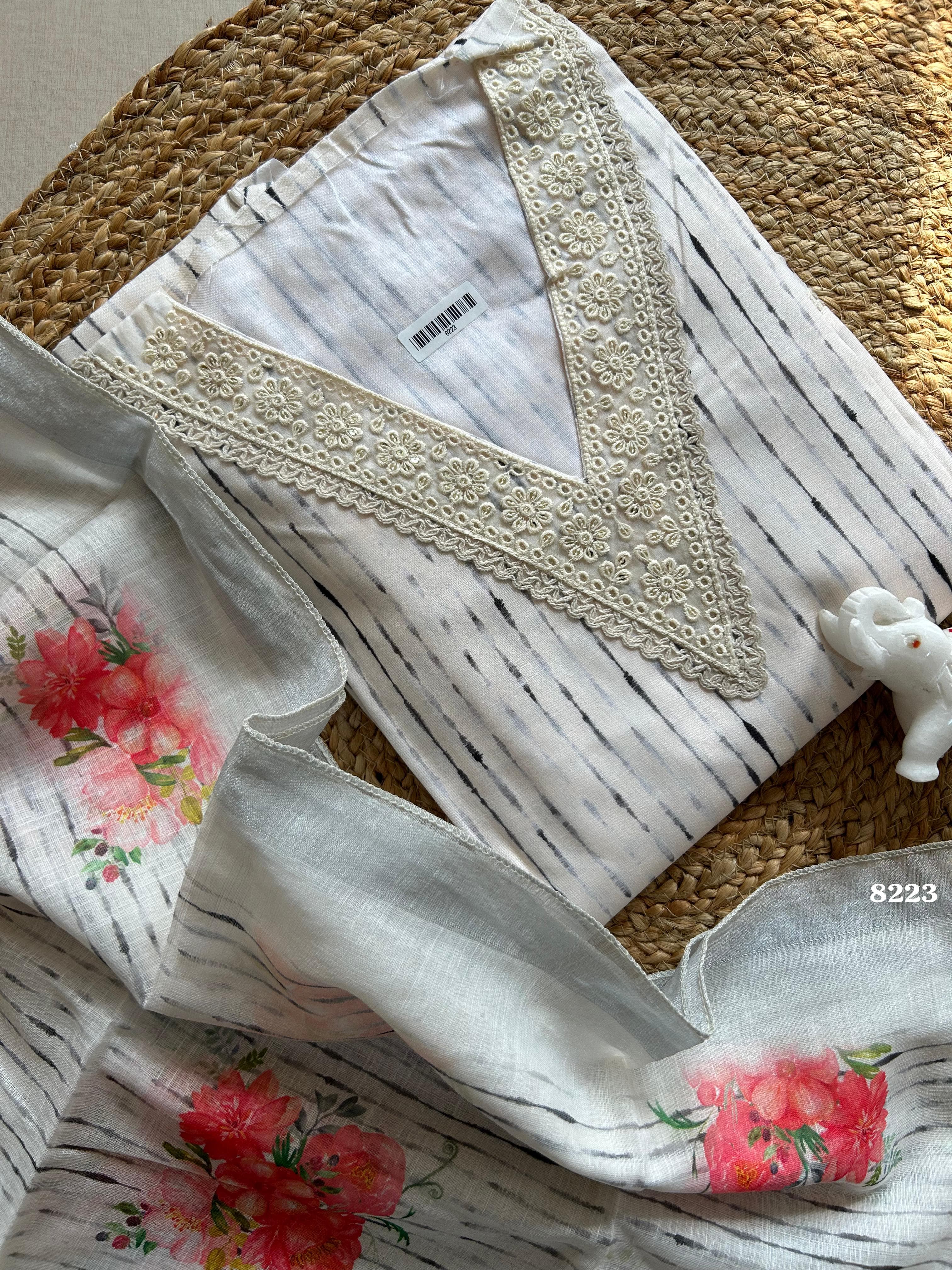 Pure cotton linen {8223}