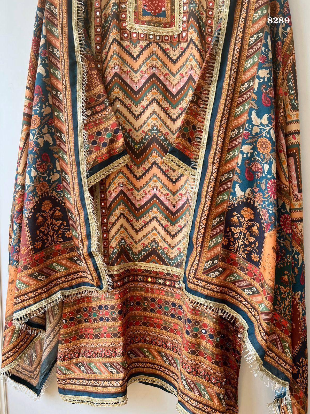 Pure muslin suit set {8289}