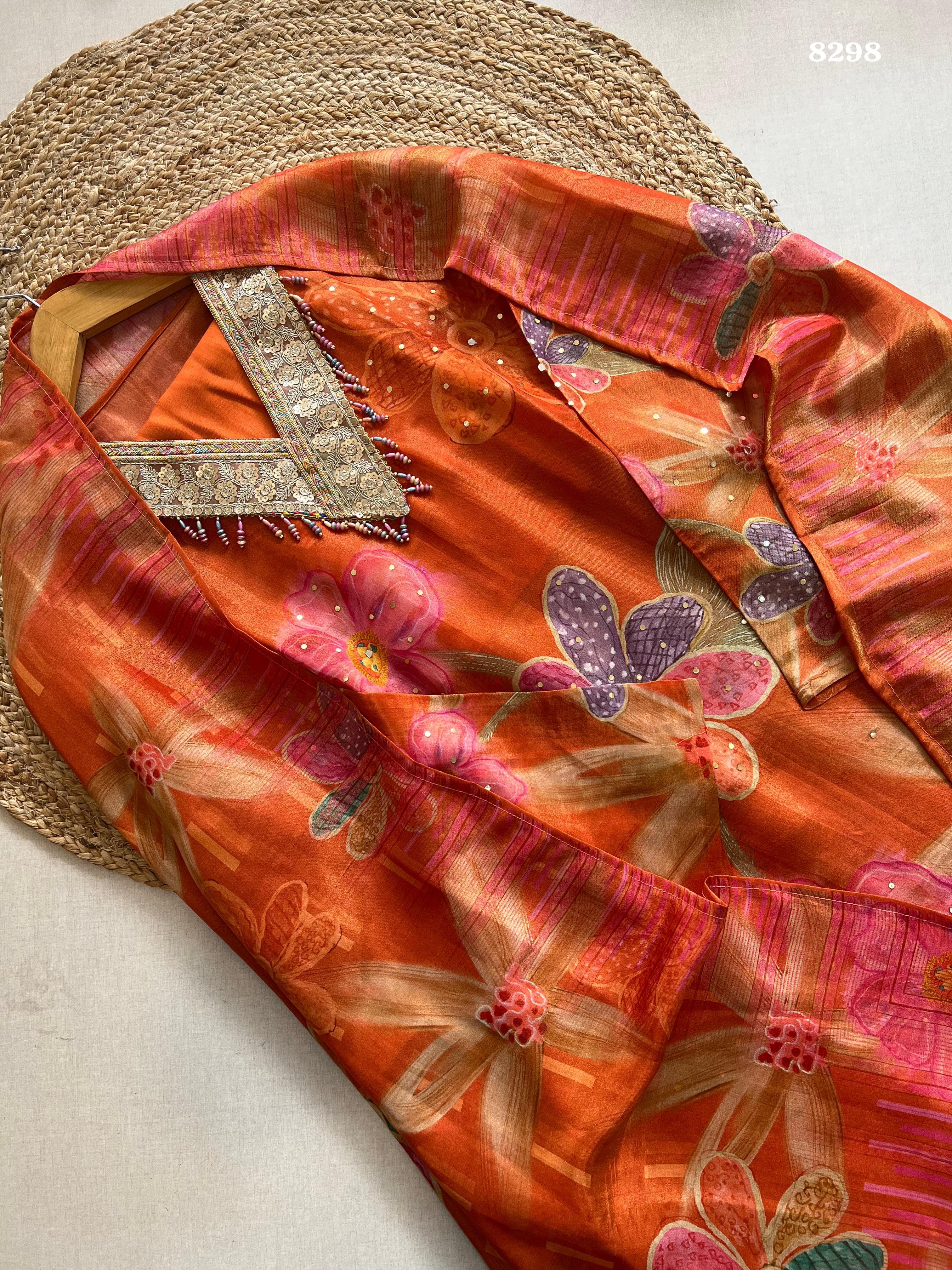 Pure tissue silk suit set