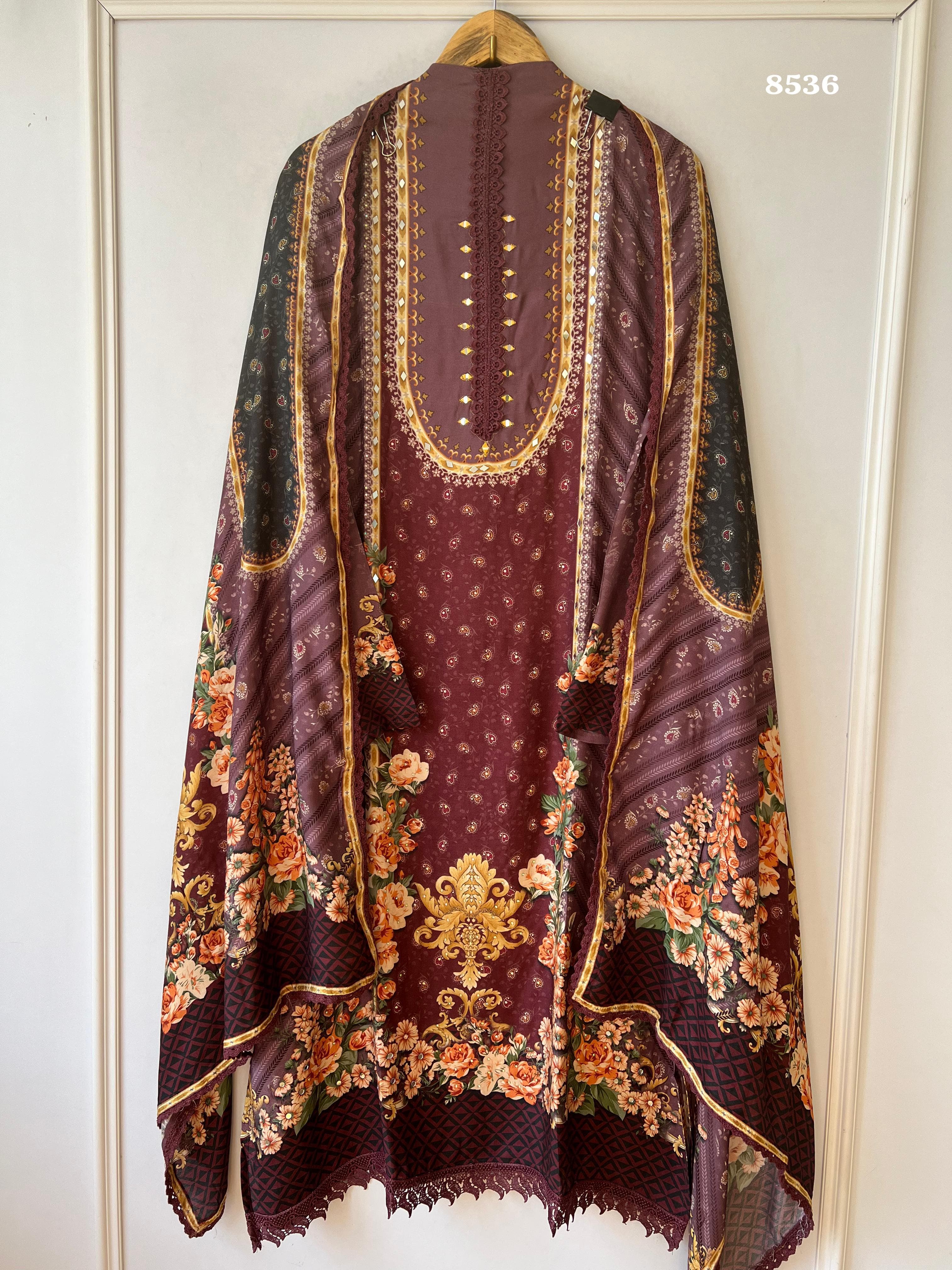 Pure muslin suit set