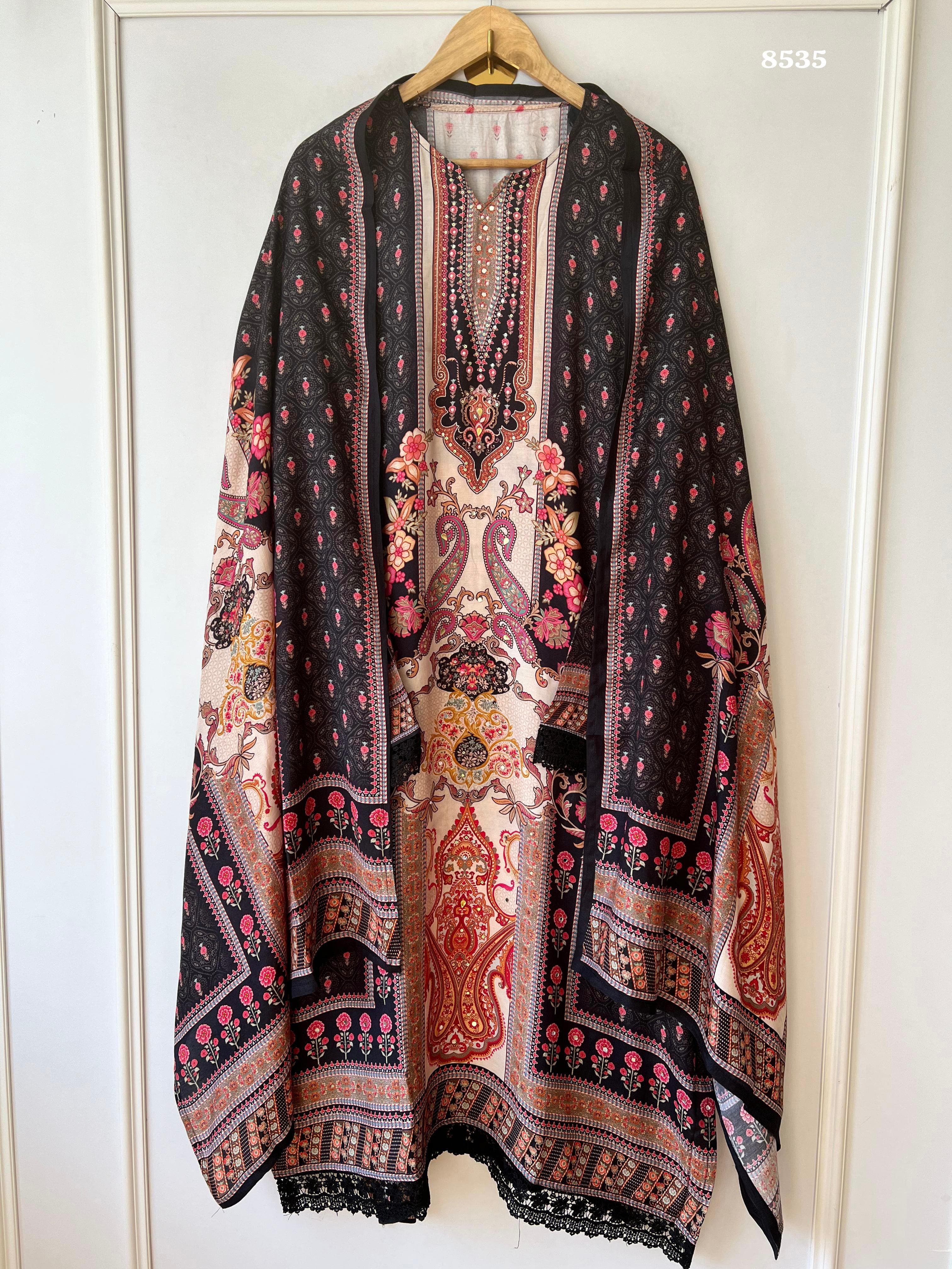 Pure muslin suit set