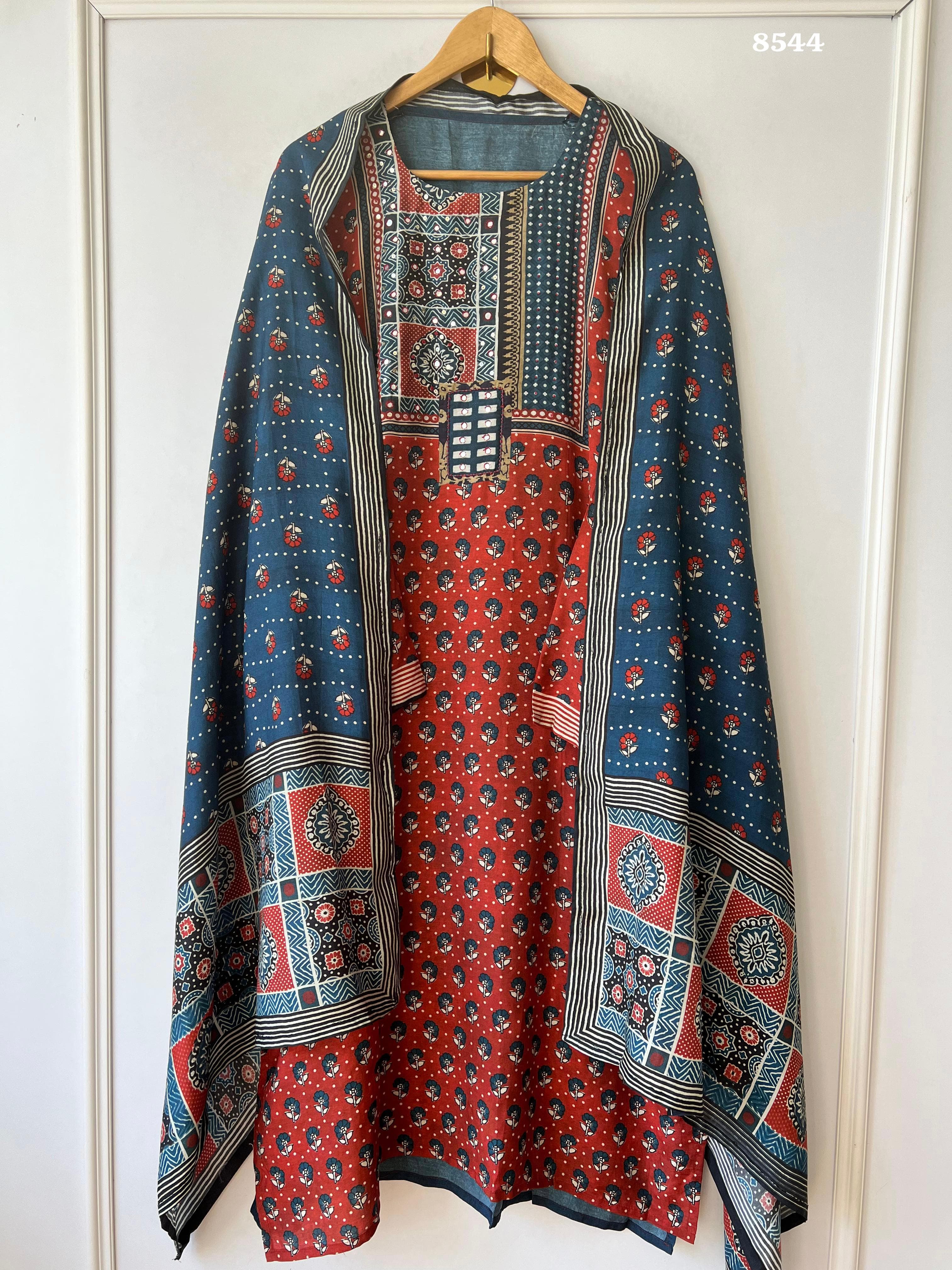 Pure muslin suit set