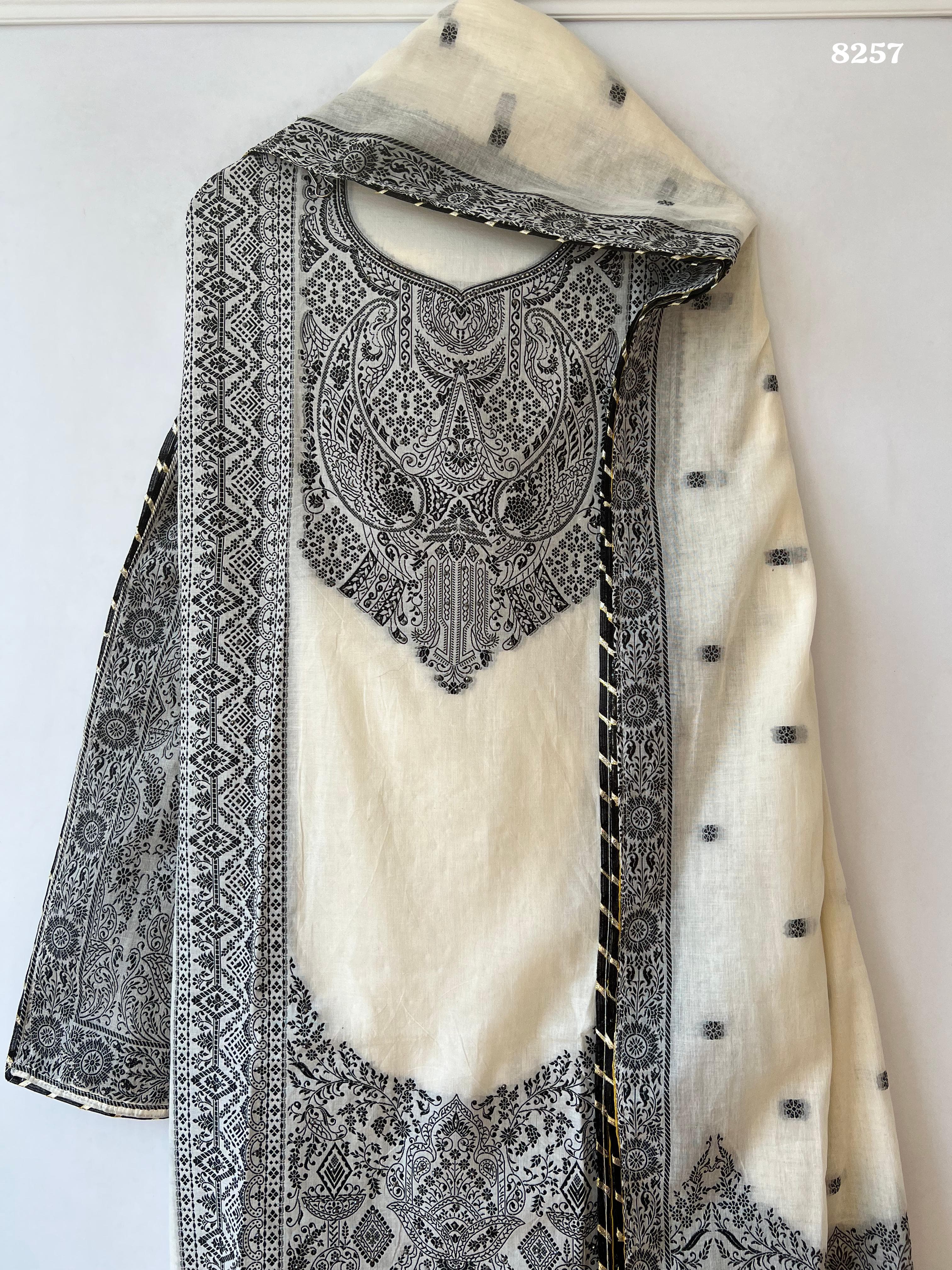 Pure jamdani cotton {8257}