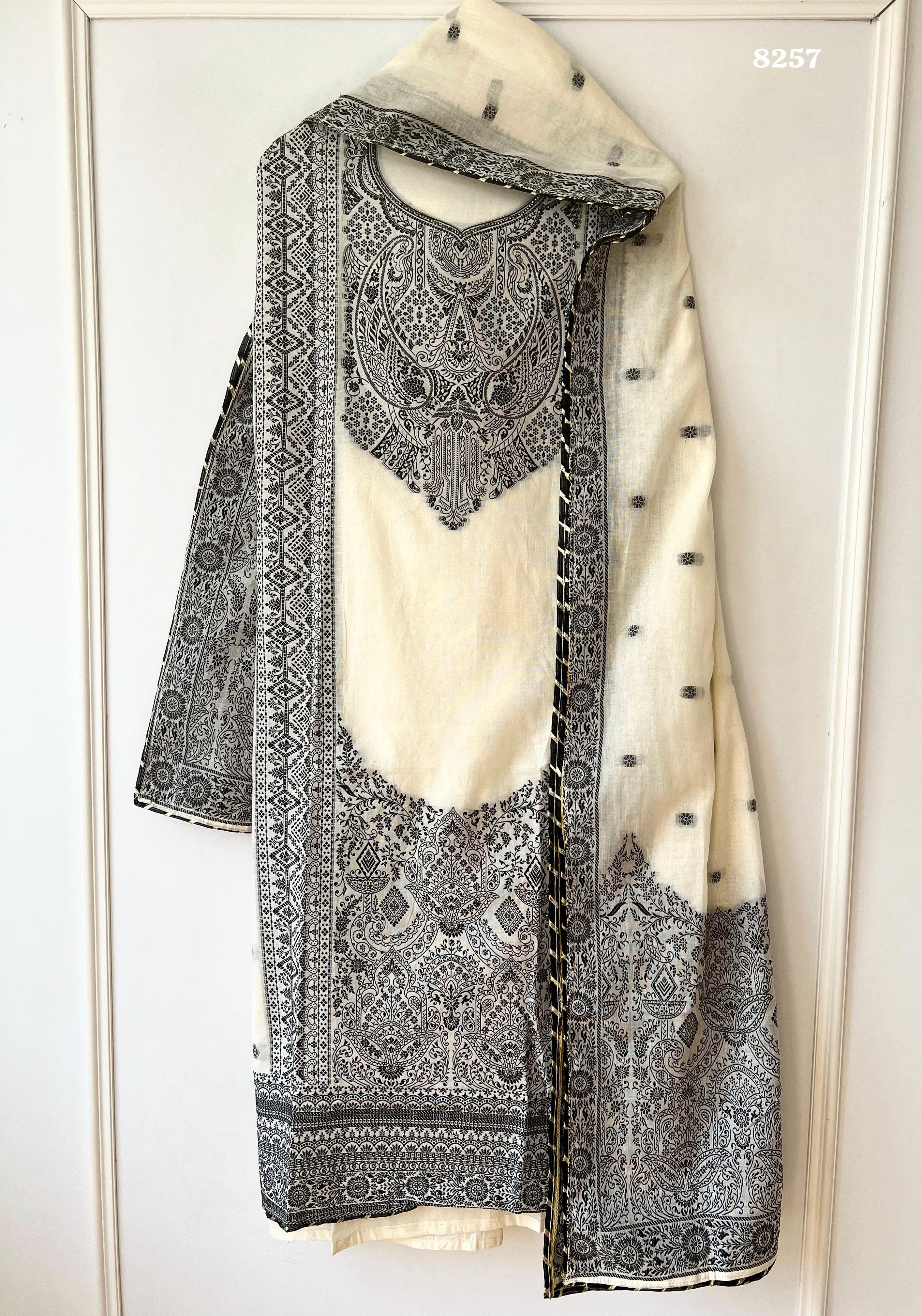 Pure jamdani cotton {8257}
