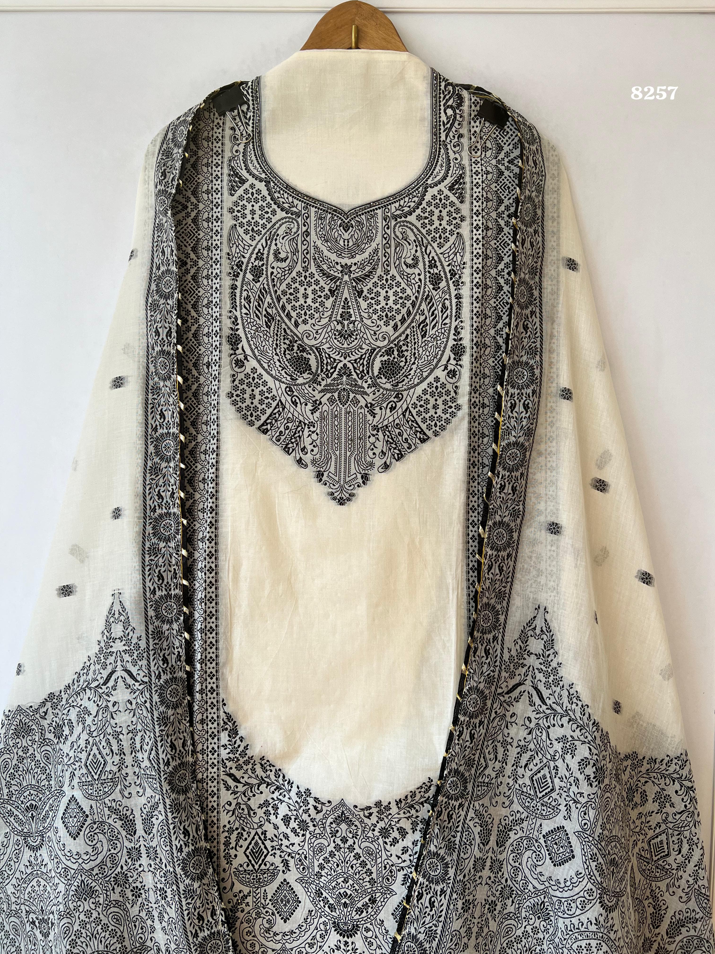Pure jamdani cotton {8257}