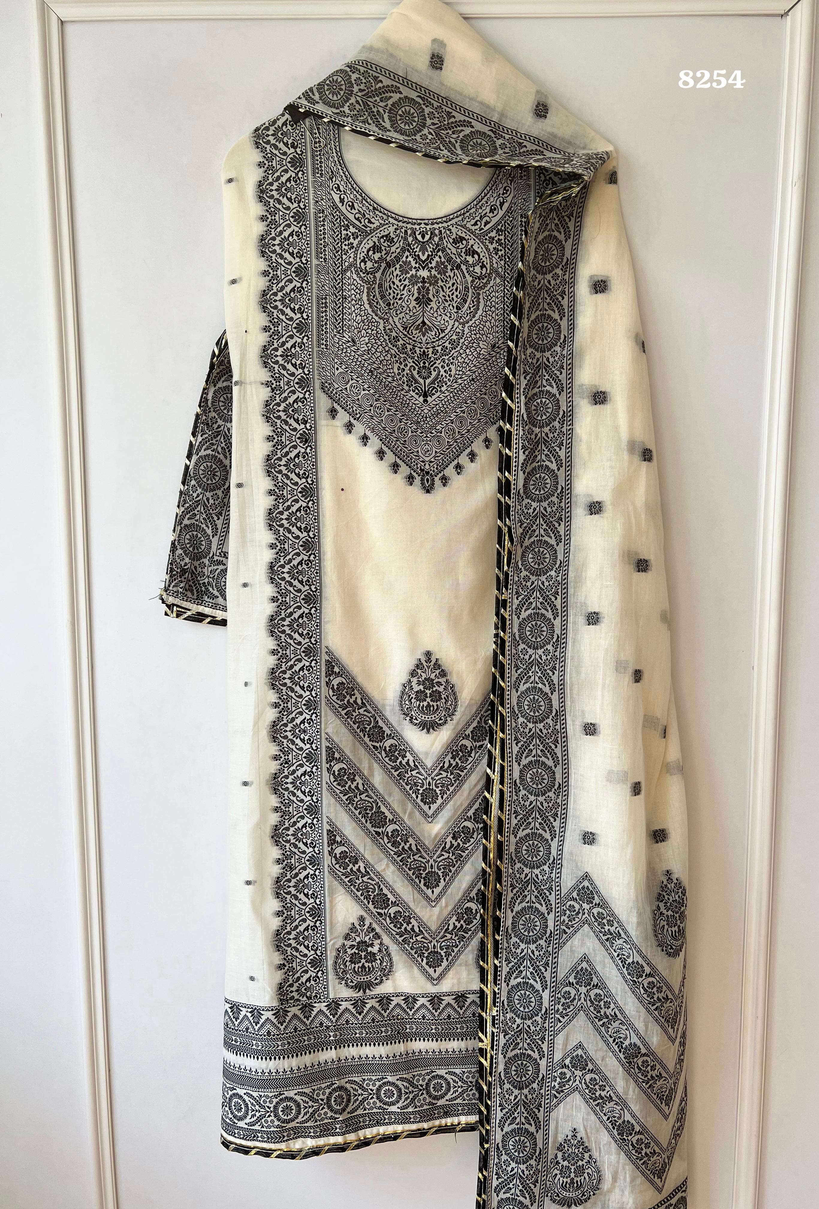 Pure jamdani cotton {8254}