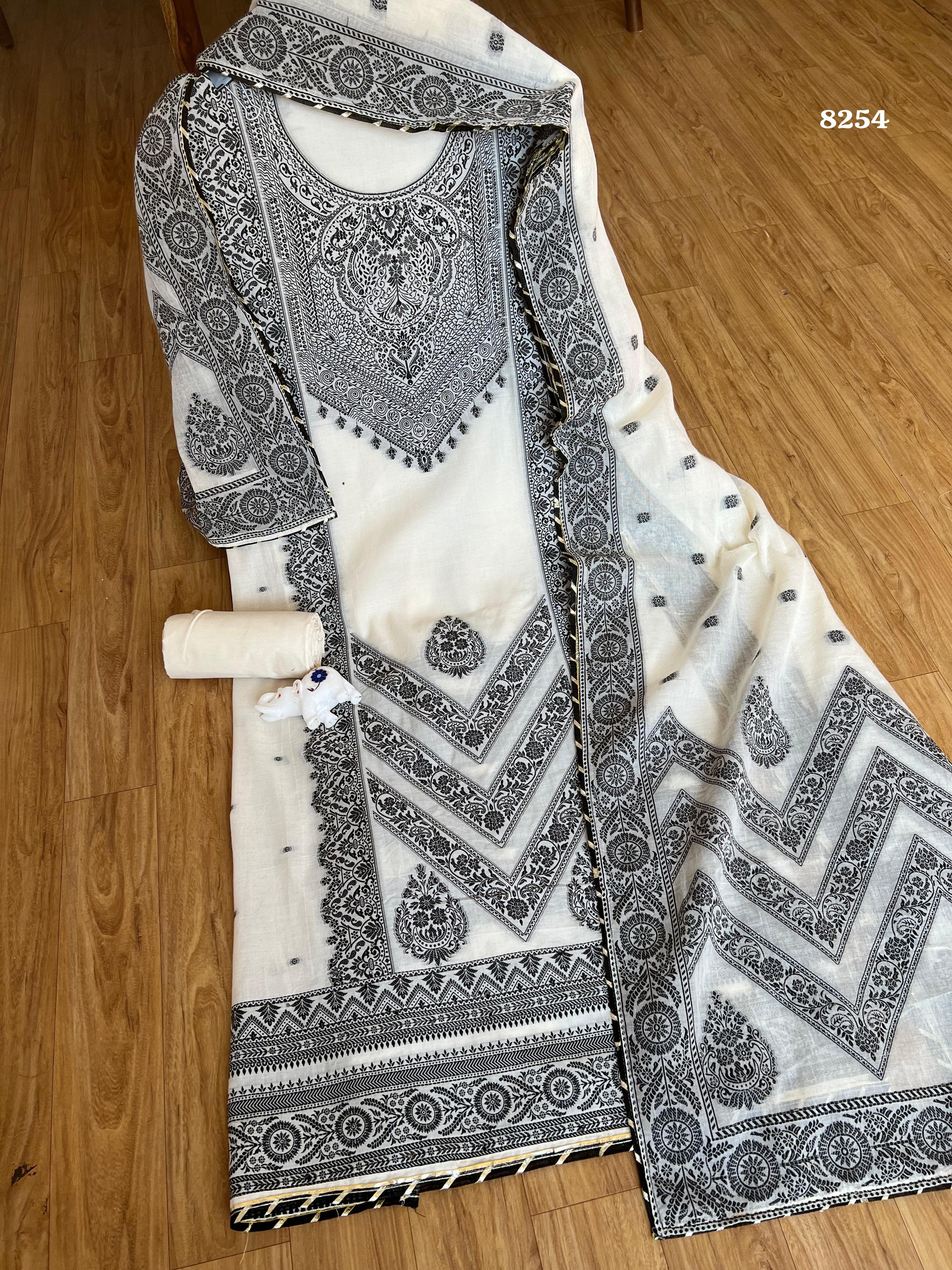 Pure jamdani cotton {8254}