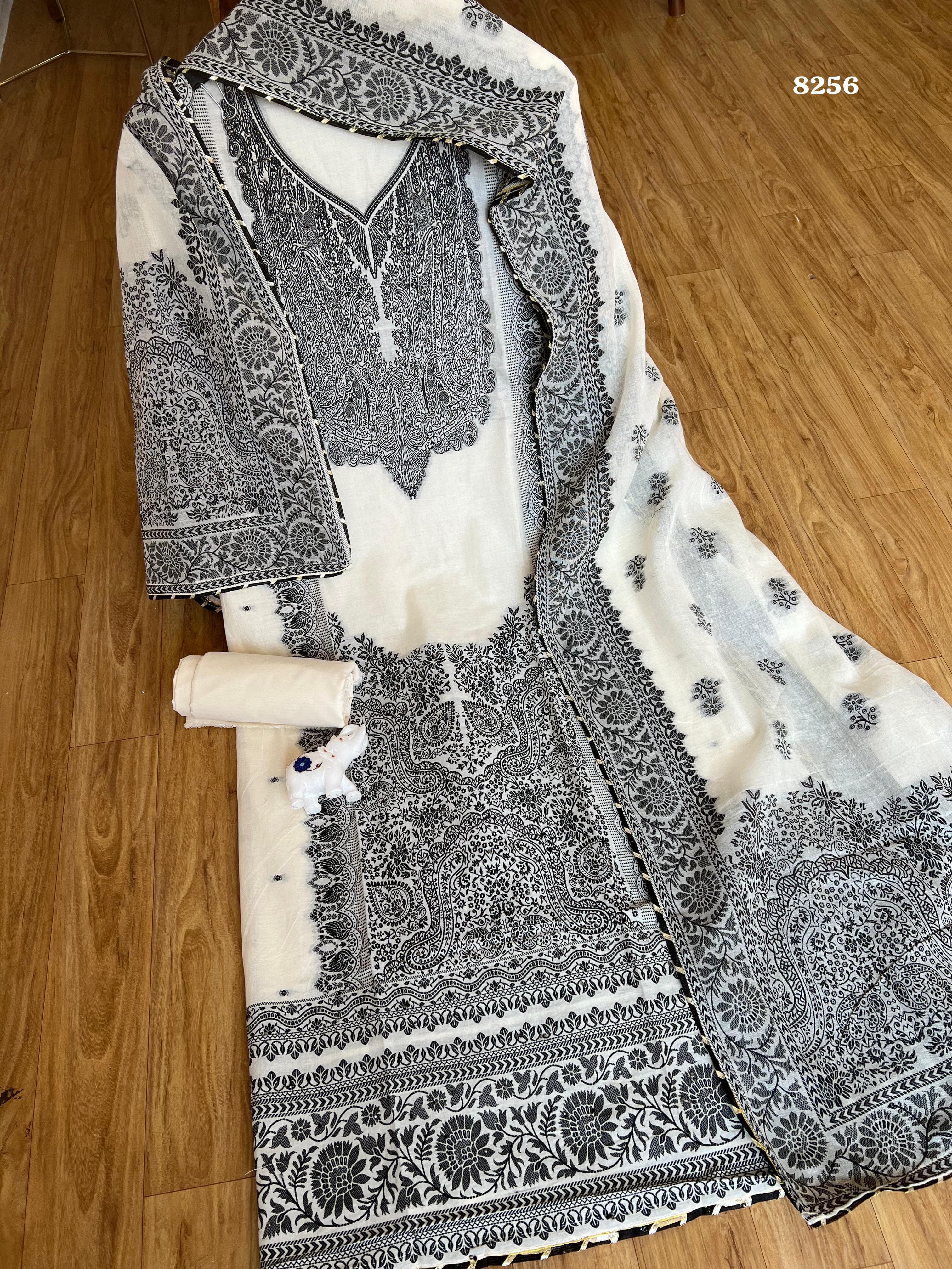 Pure jamdani cotton {8256}