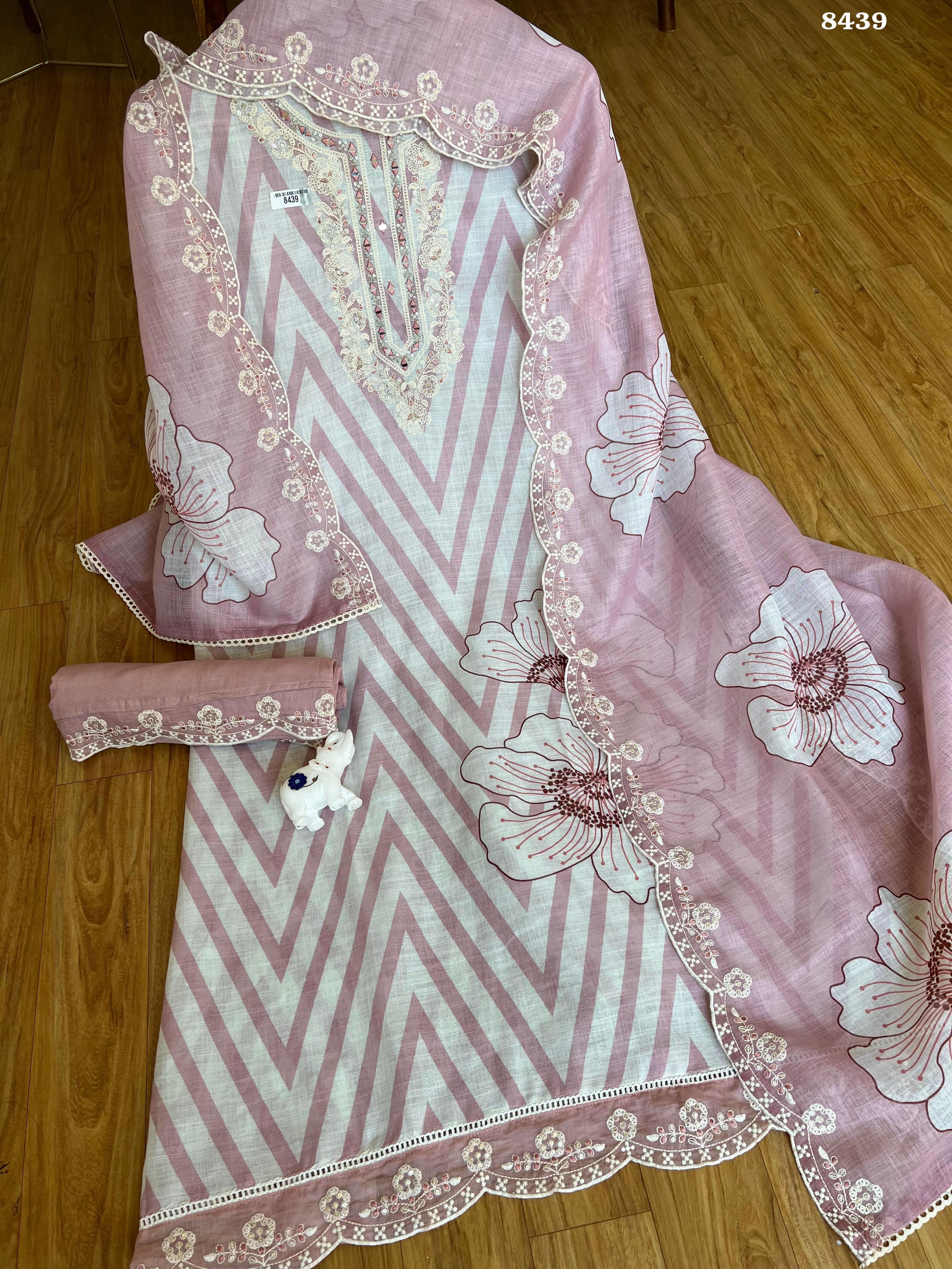 Pure linen suit set