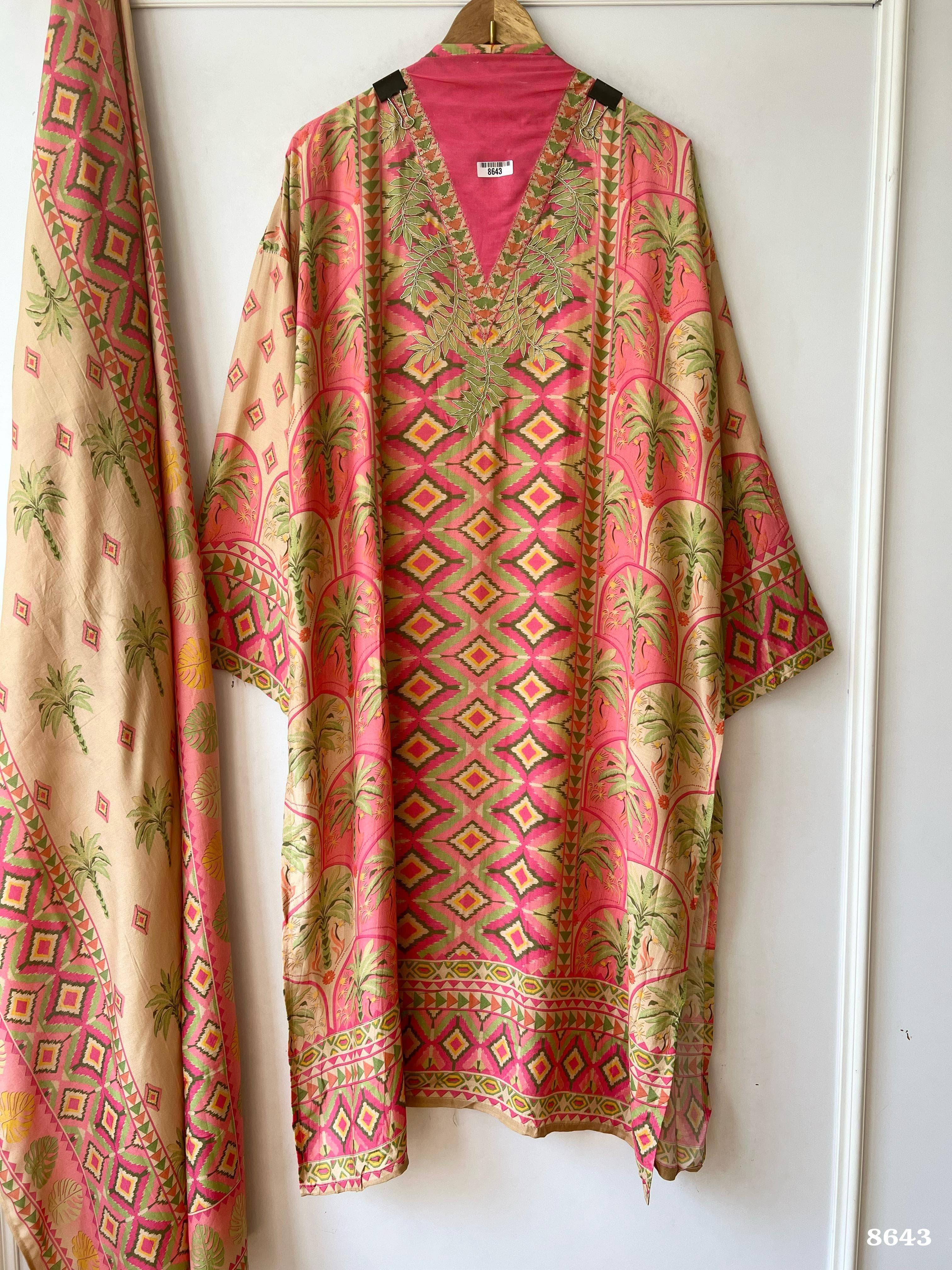 Pure muslin suit set