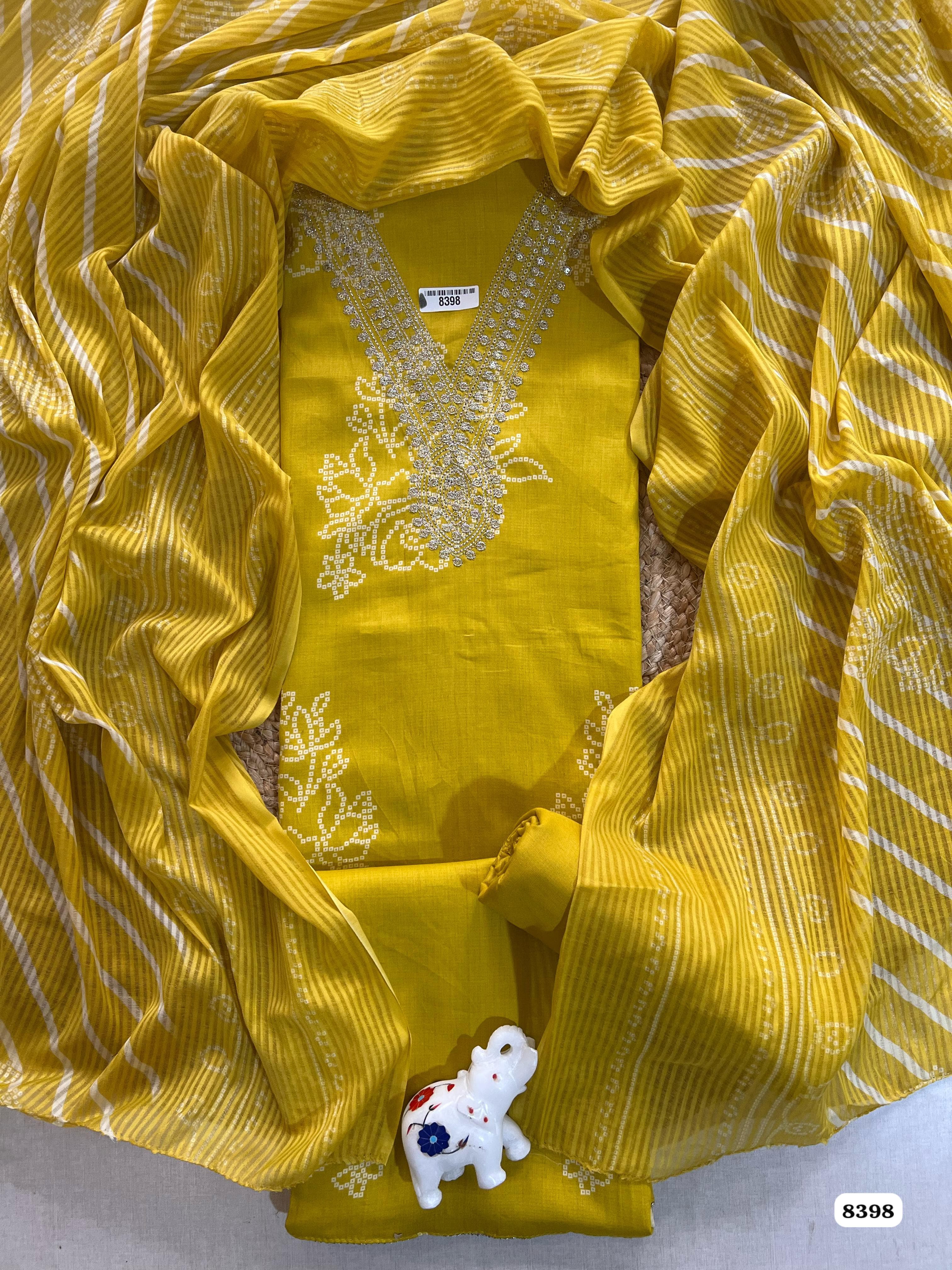Pure cotton cambric printed unstitched