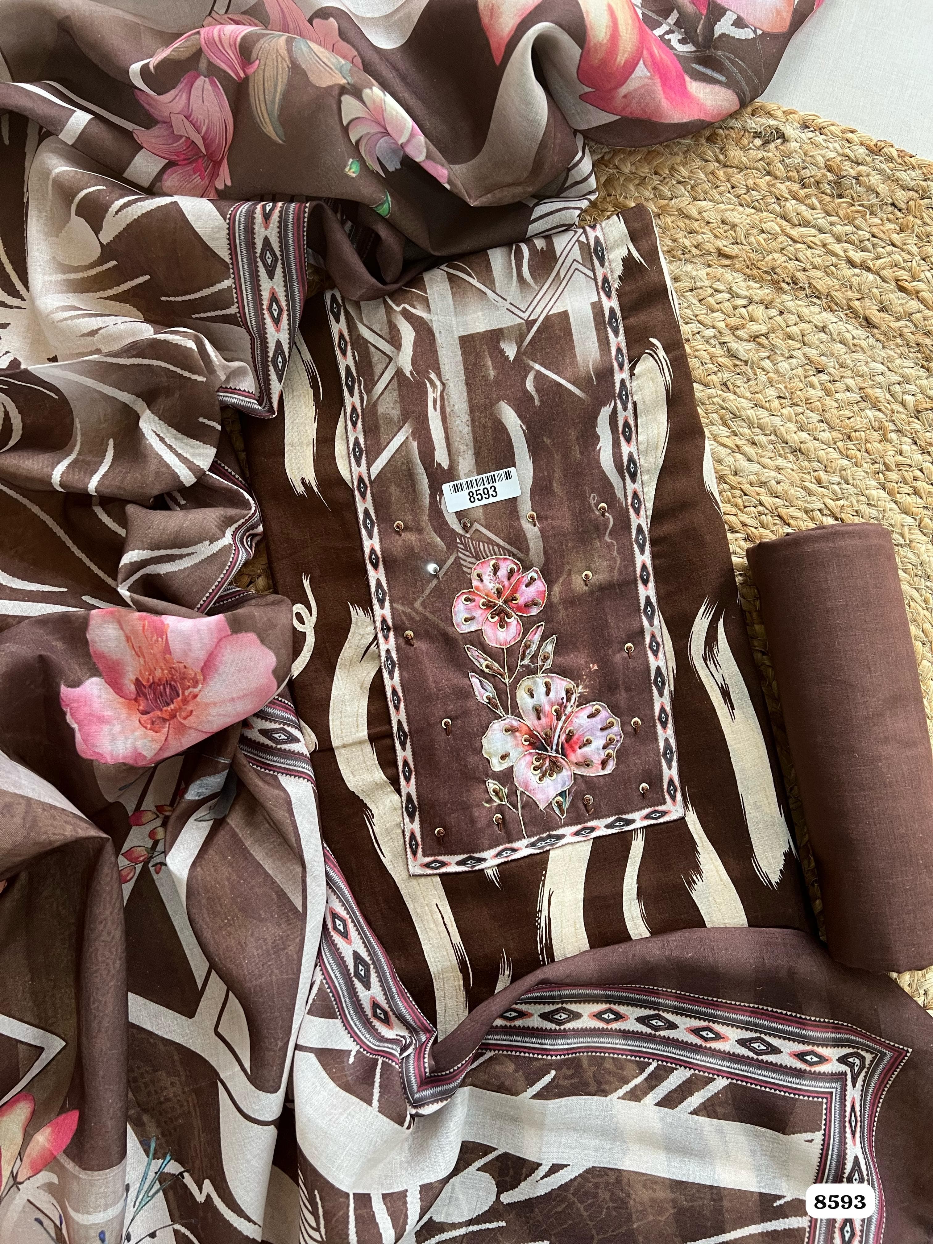 Pure cotton jaam printed unstitched
