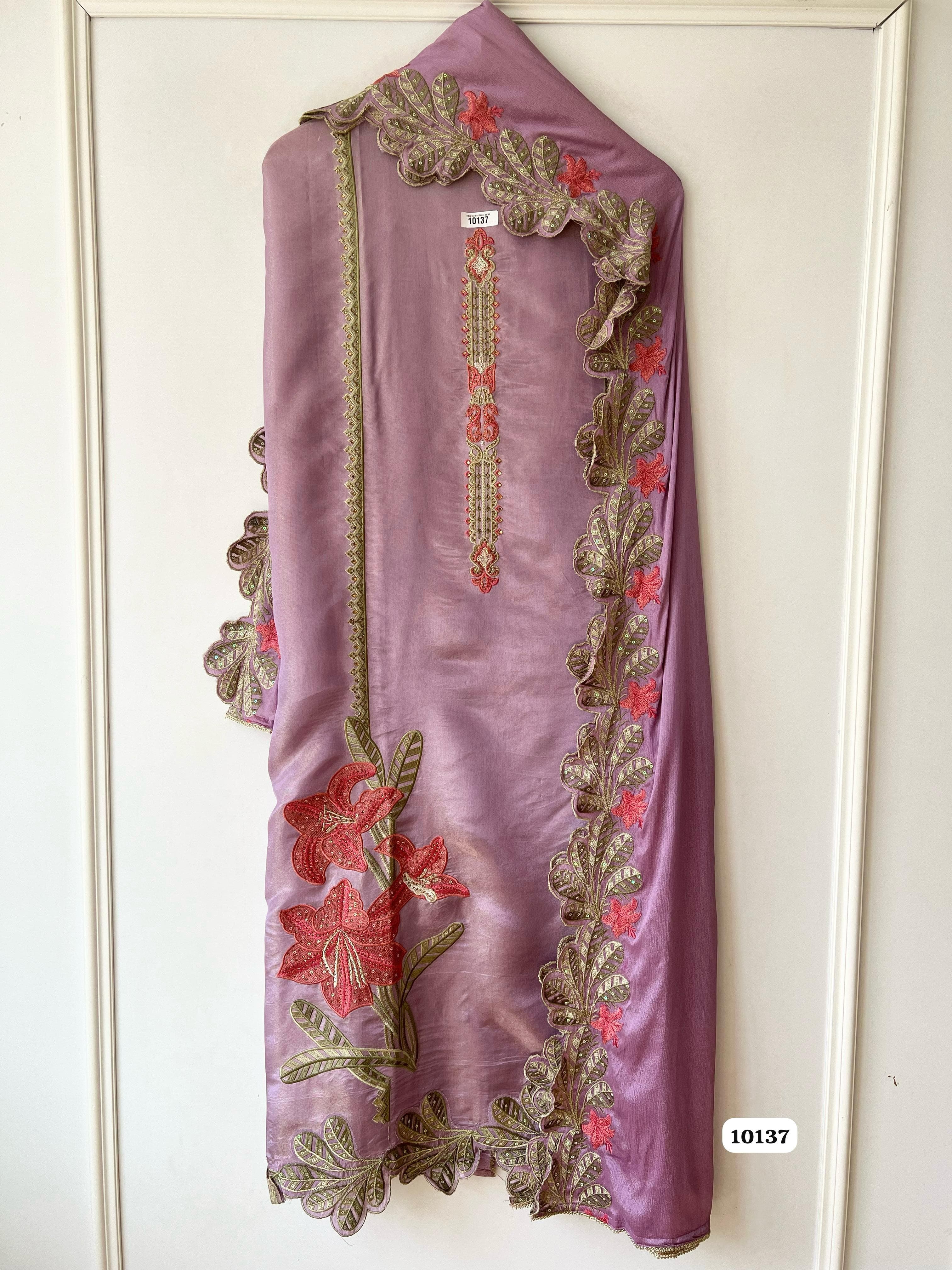 Pure soft tissue shimmer silk unstitched