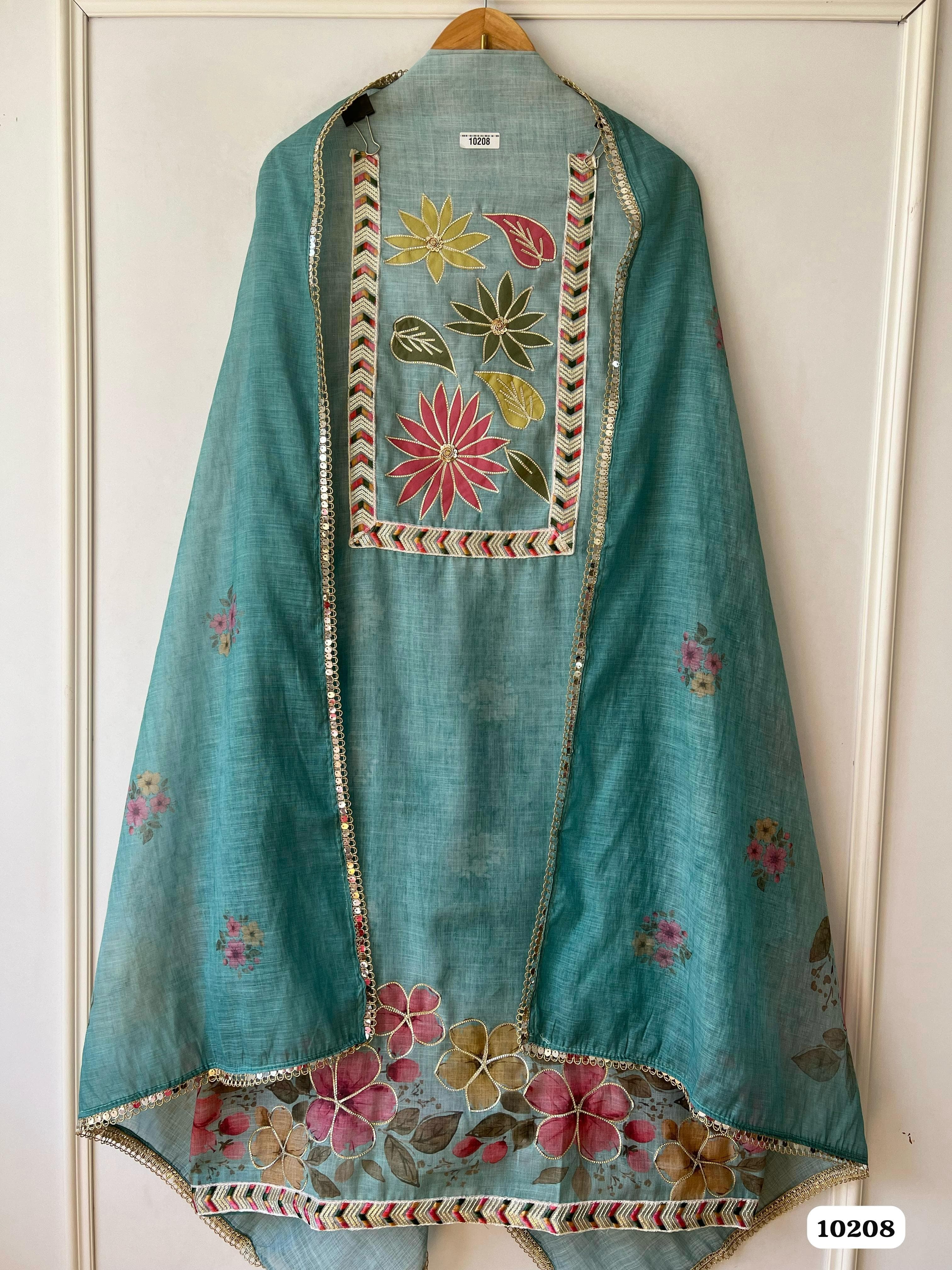 Pure linen unstitched {10208}