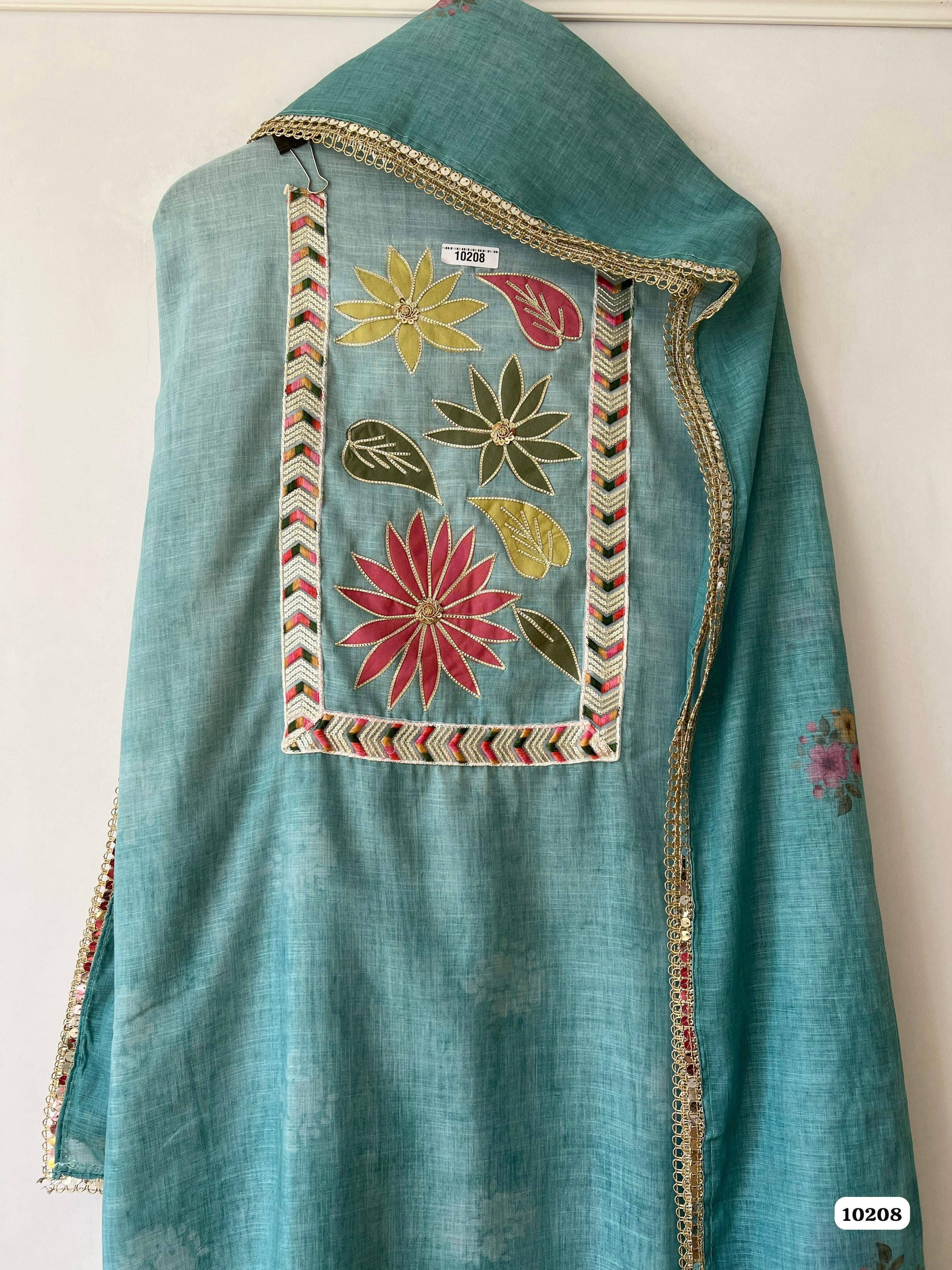 Pure linen unstitched {10208}