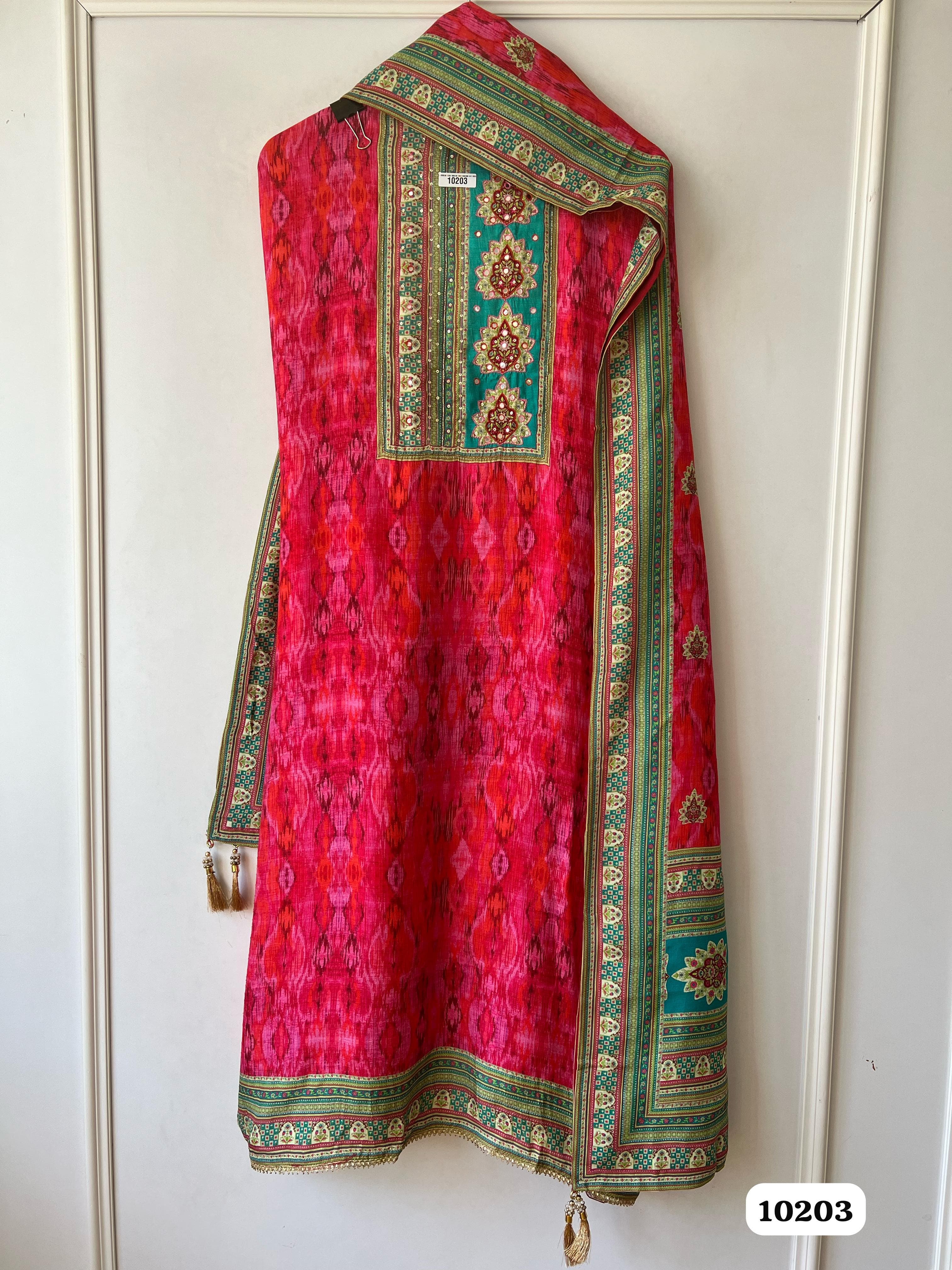 Pure muslin unstitched {10203}