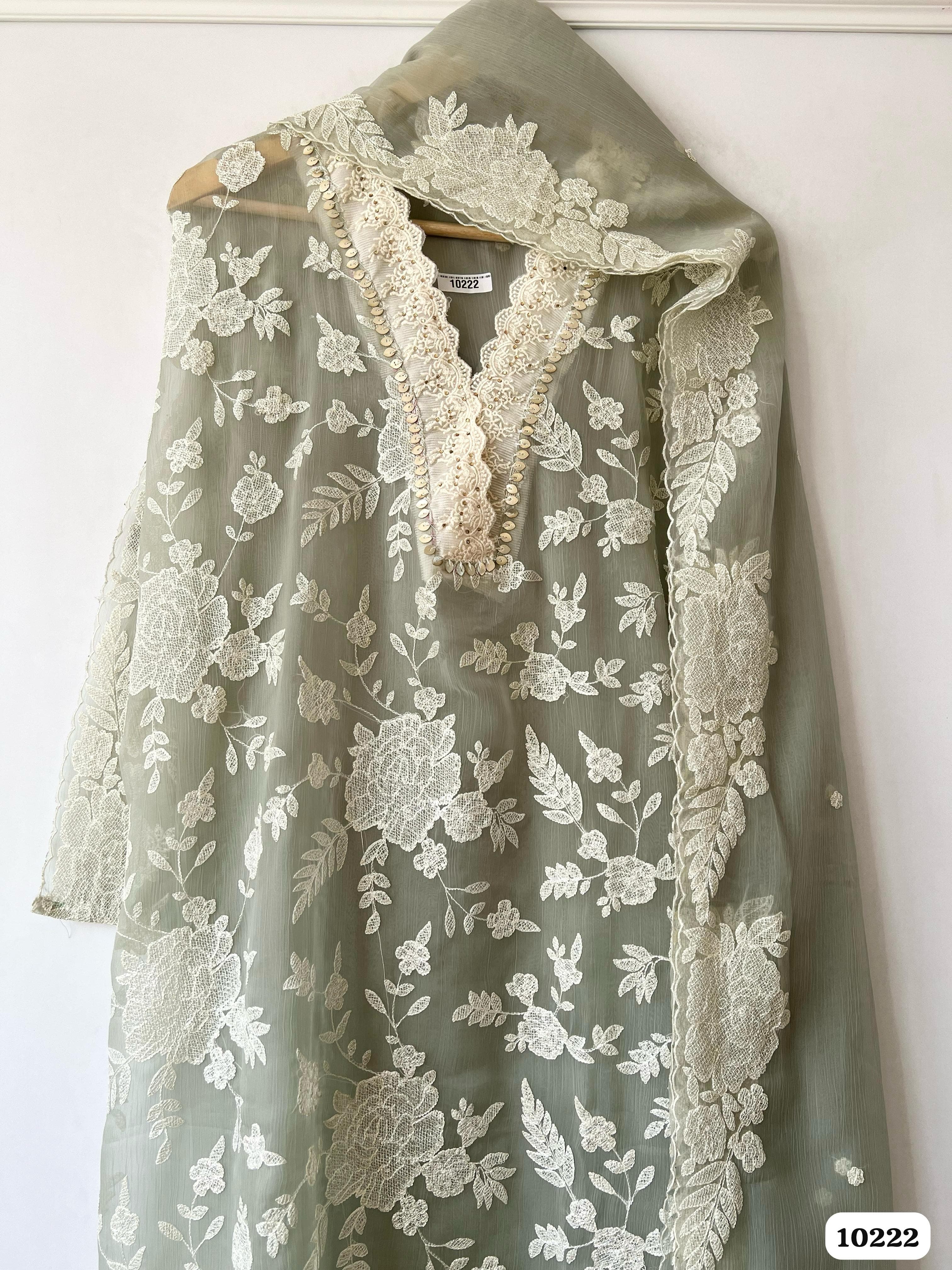 Pure organza unstitched