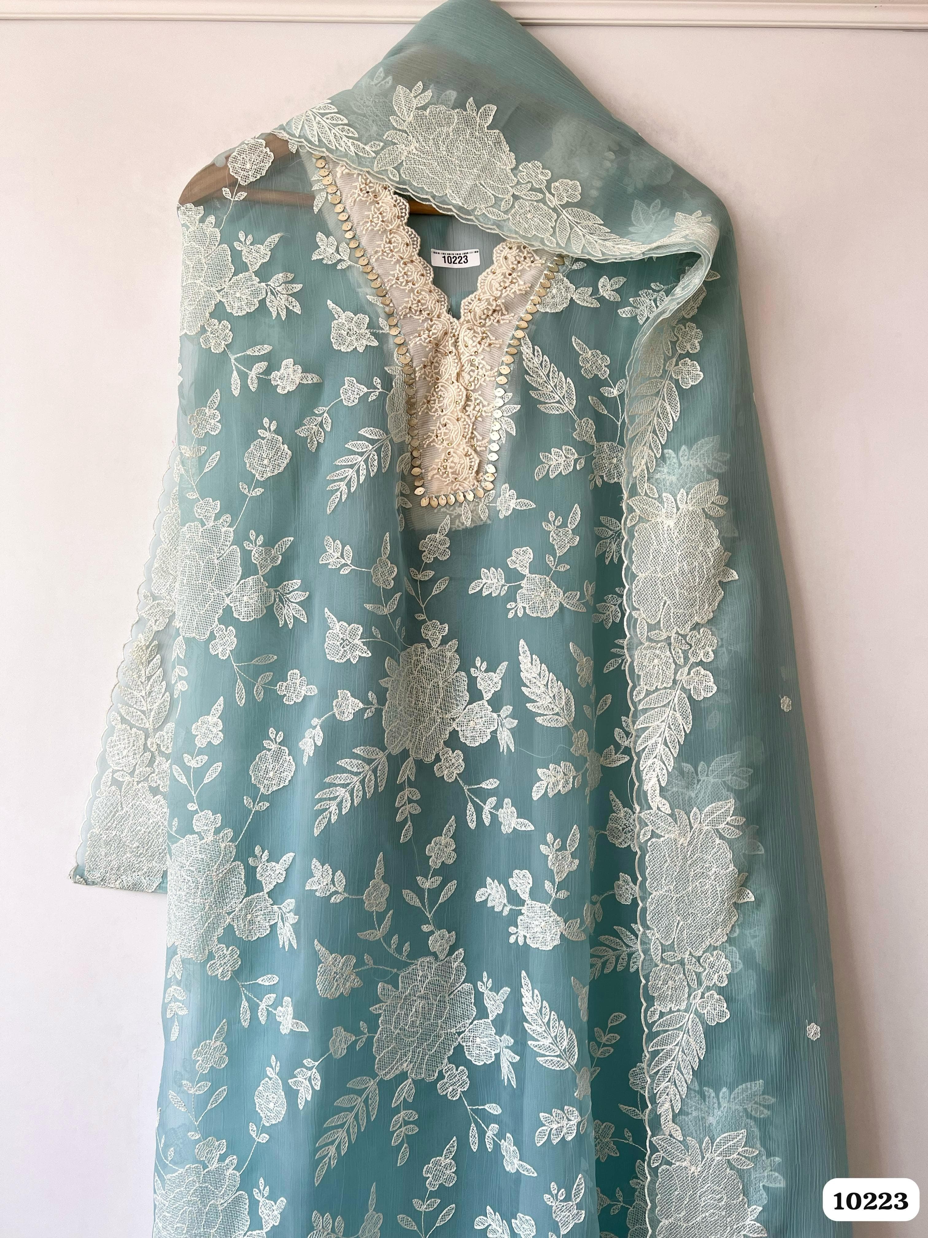 Pure organza unstitched