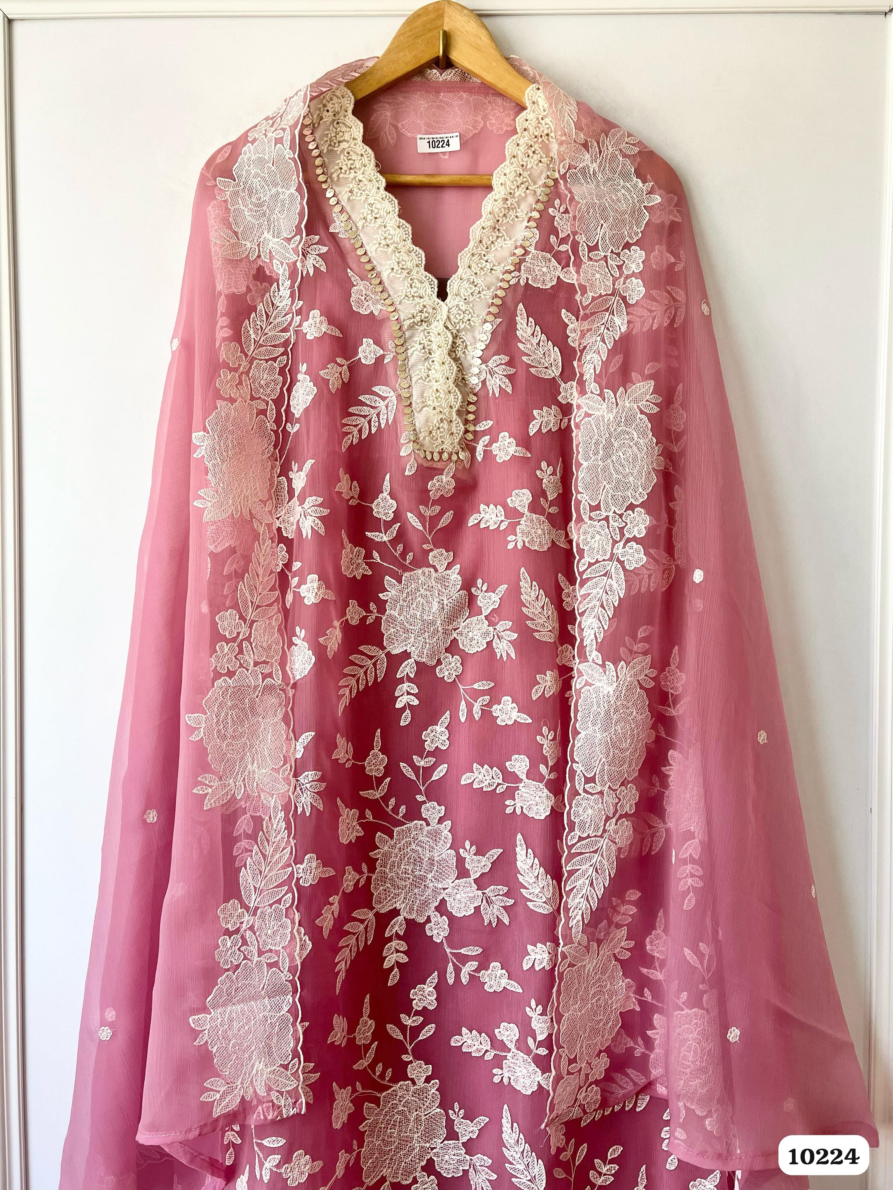 Pure organza unstitched