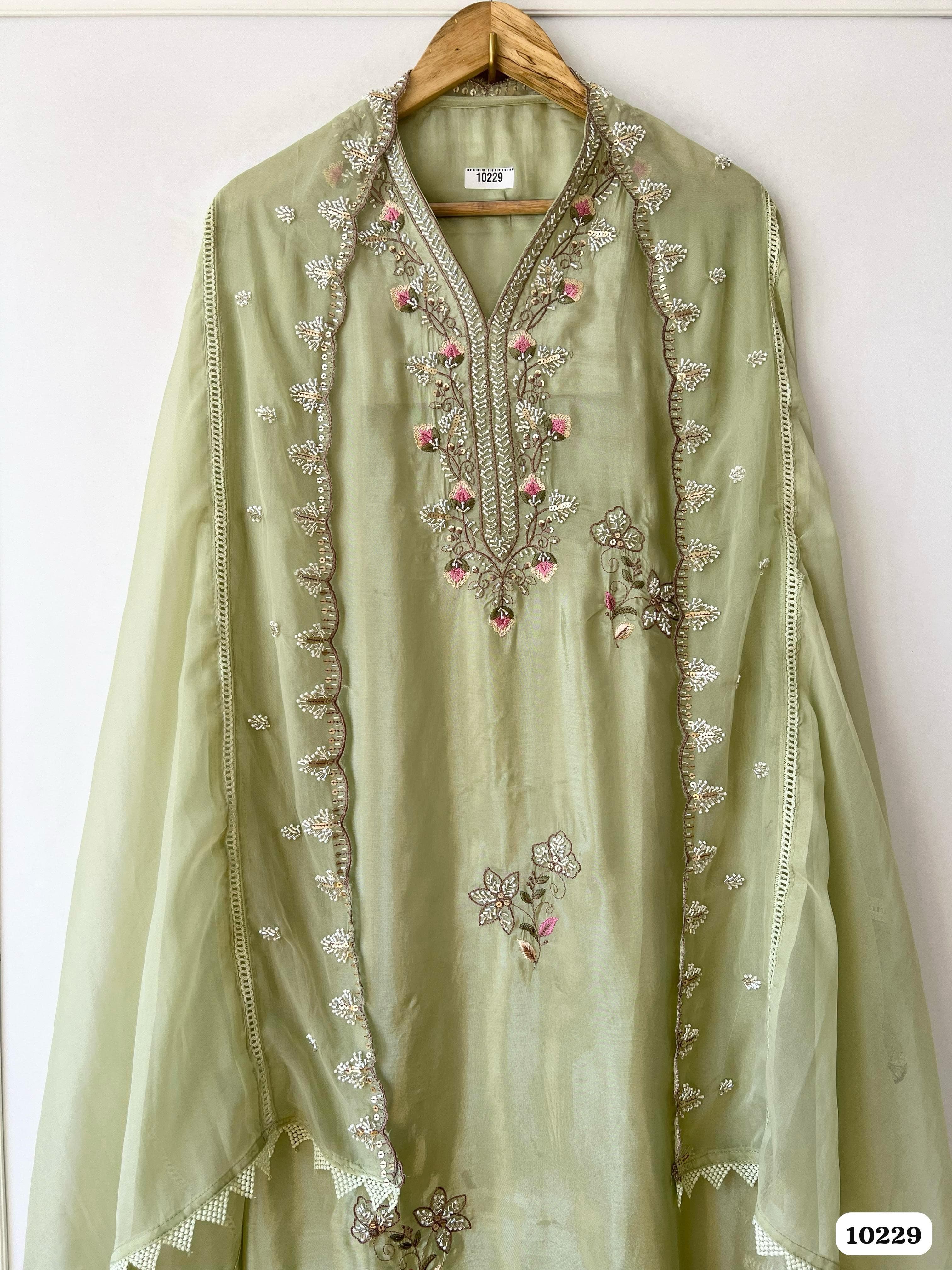 Pure glass organza unstitched {10229}