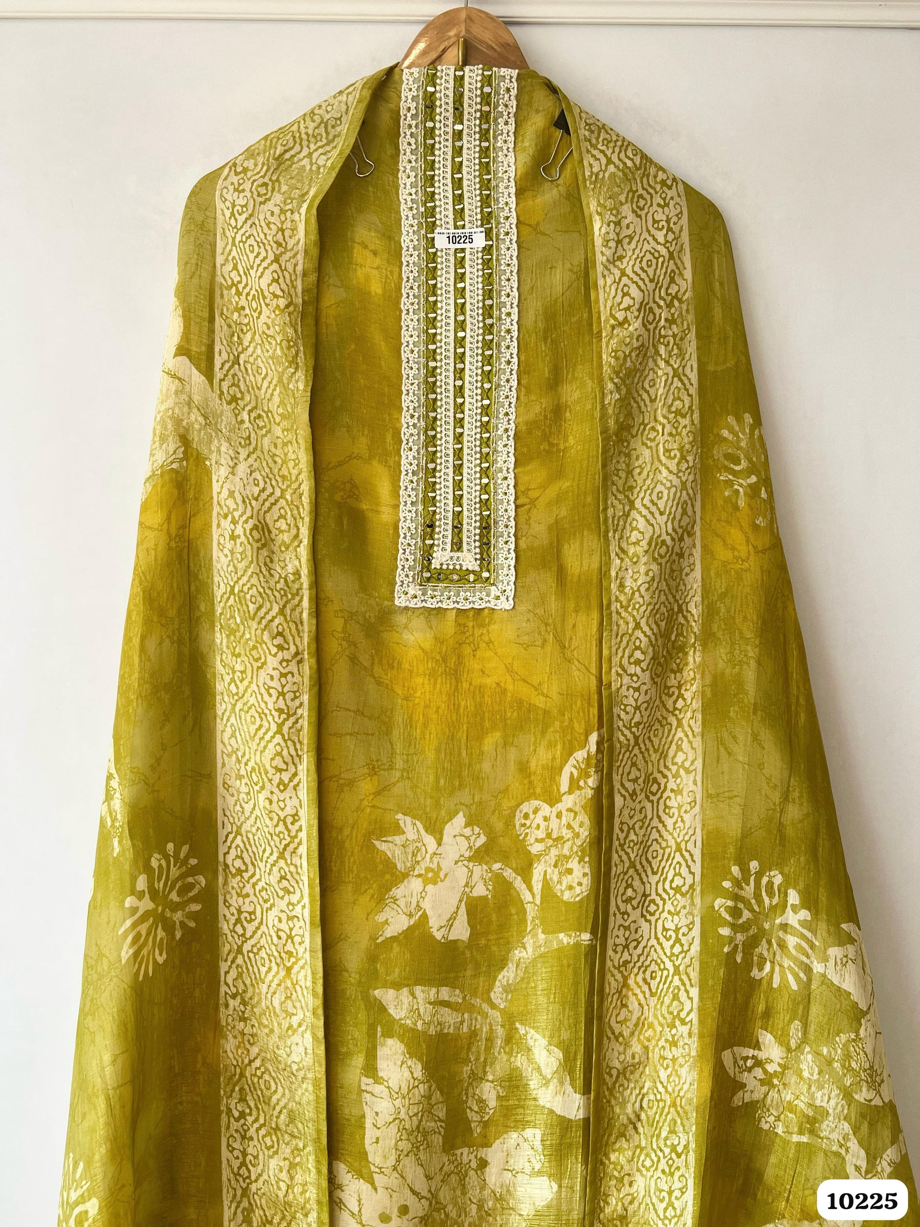 Pure soft fabric glass organza unstitched {10225}