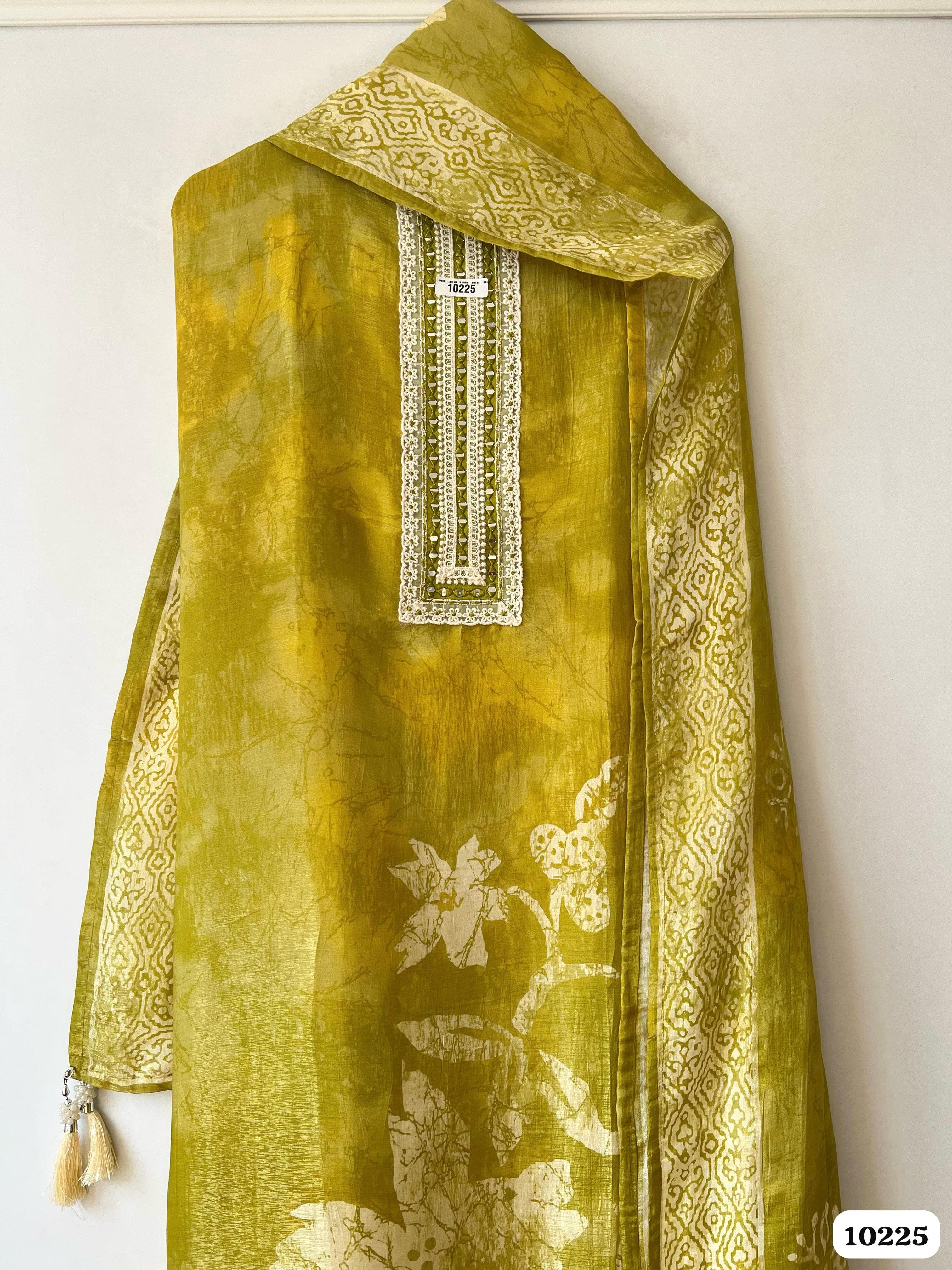 Pure soft fabric glass organza unstitched {10225}