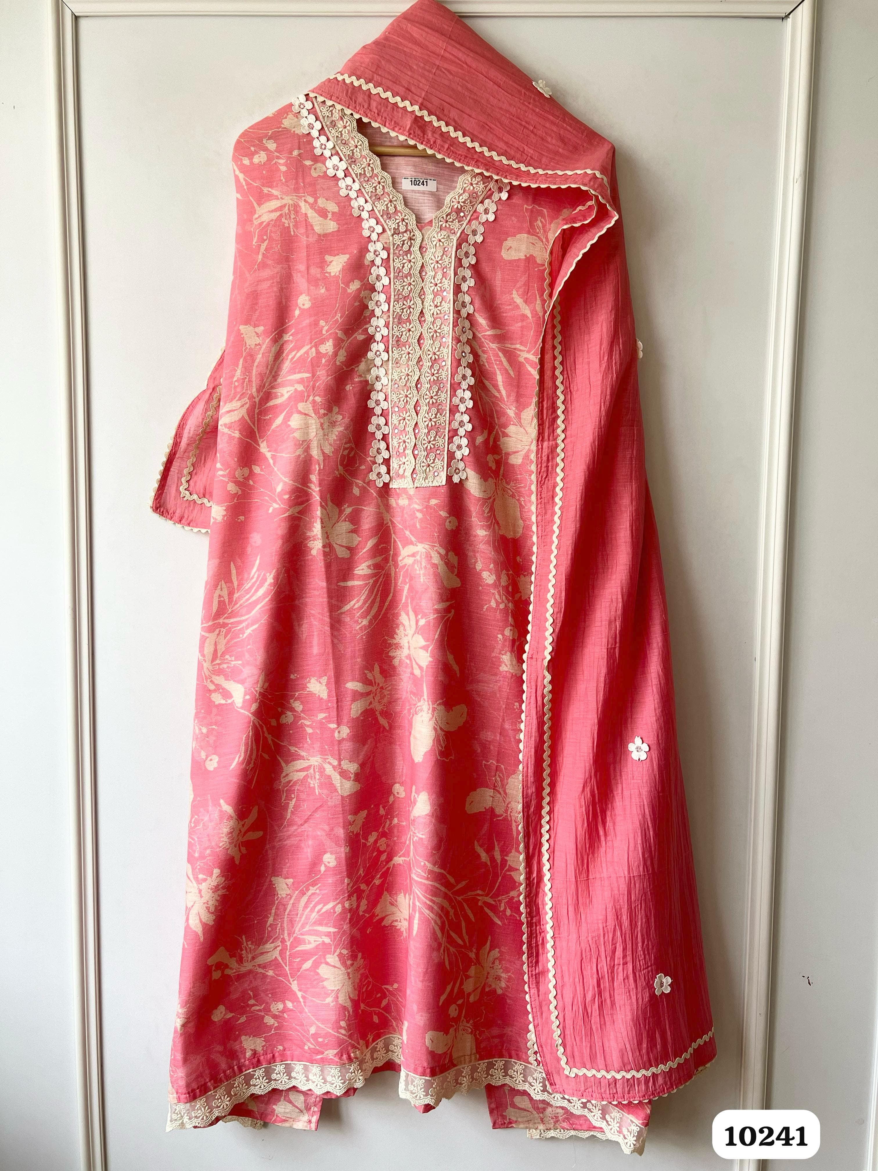 Pure cotton linen unstitched {10241}
