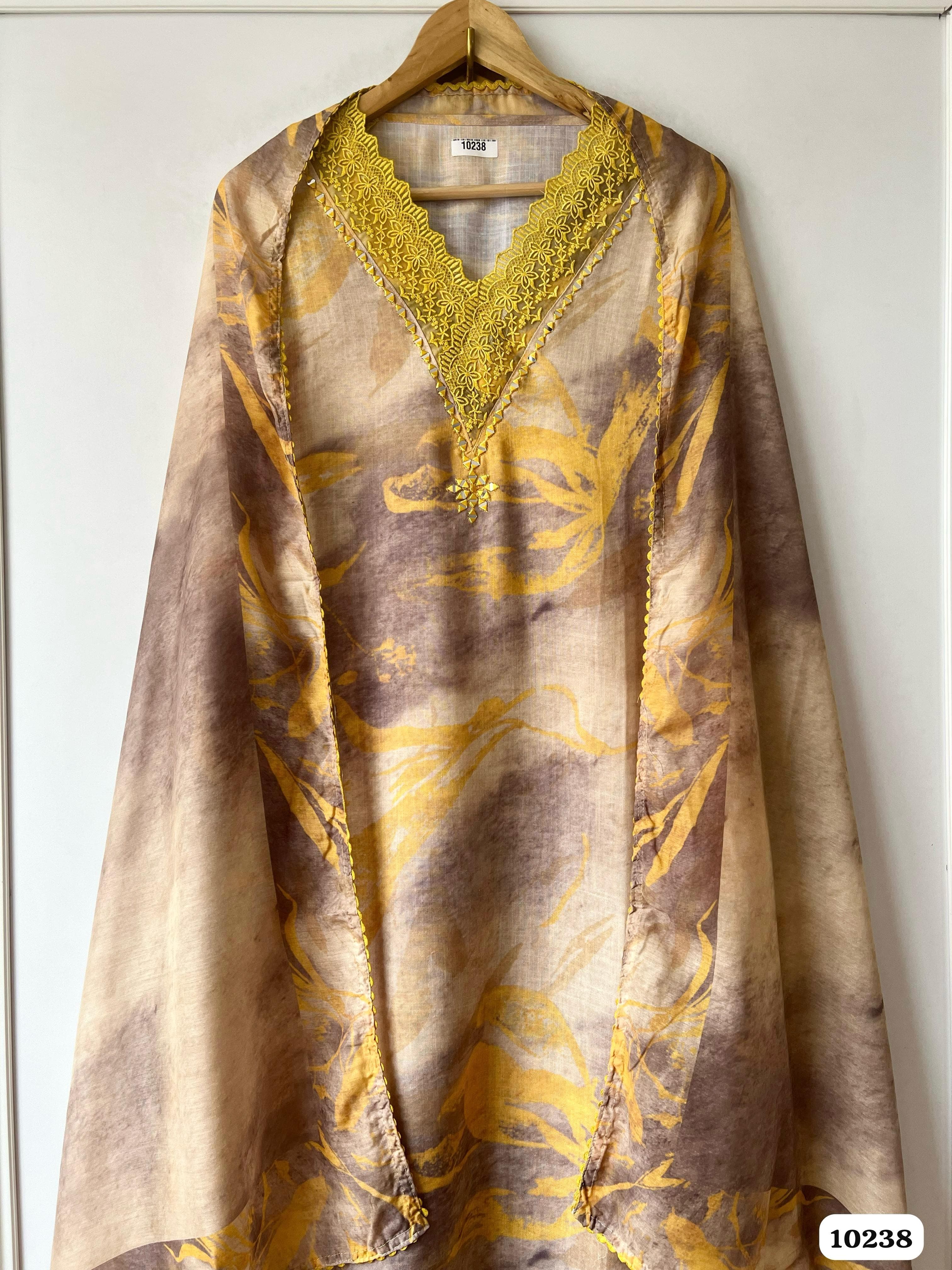 Pure cotton linen unstitched {10238}