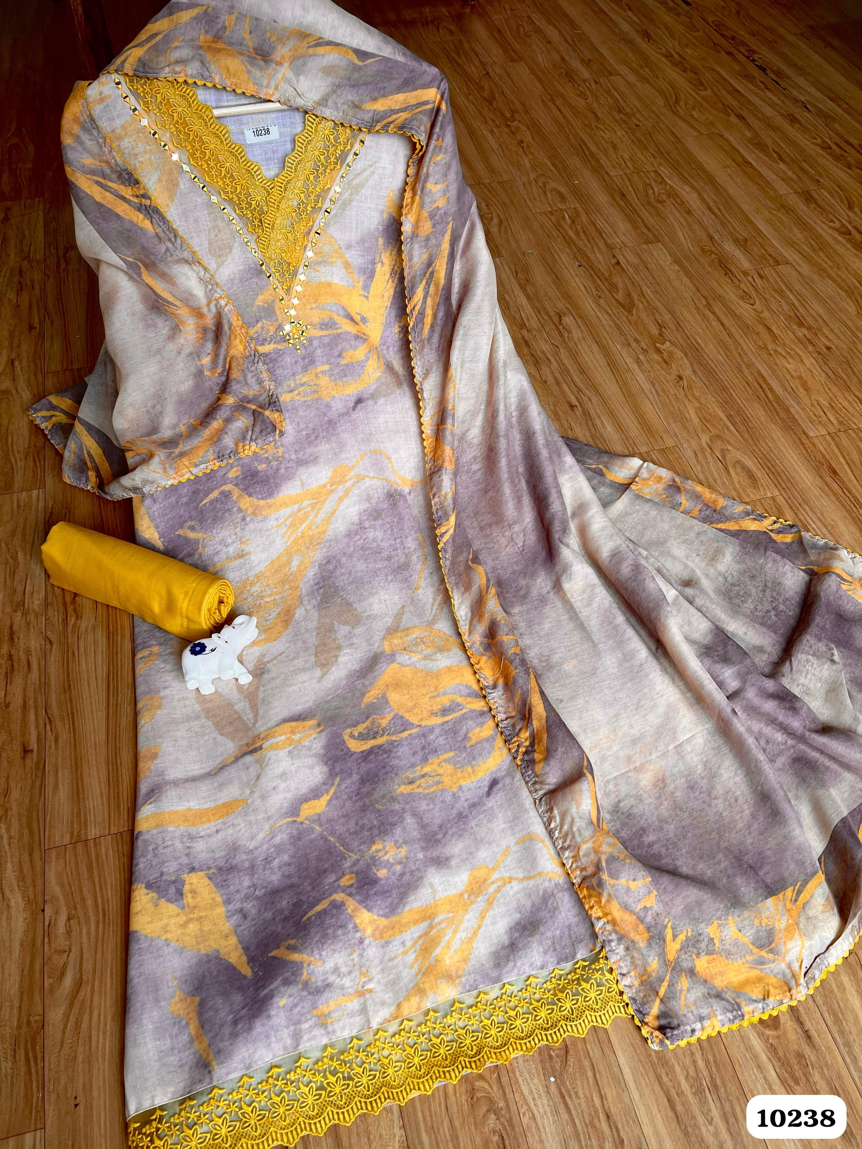 Pure cotton linen unstitched {10238}