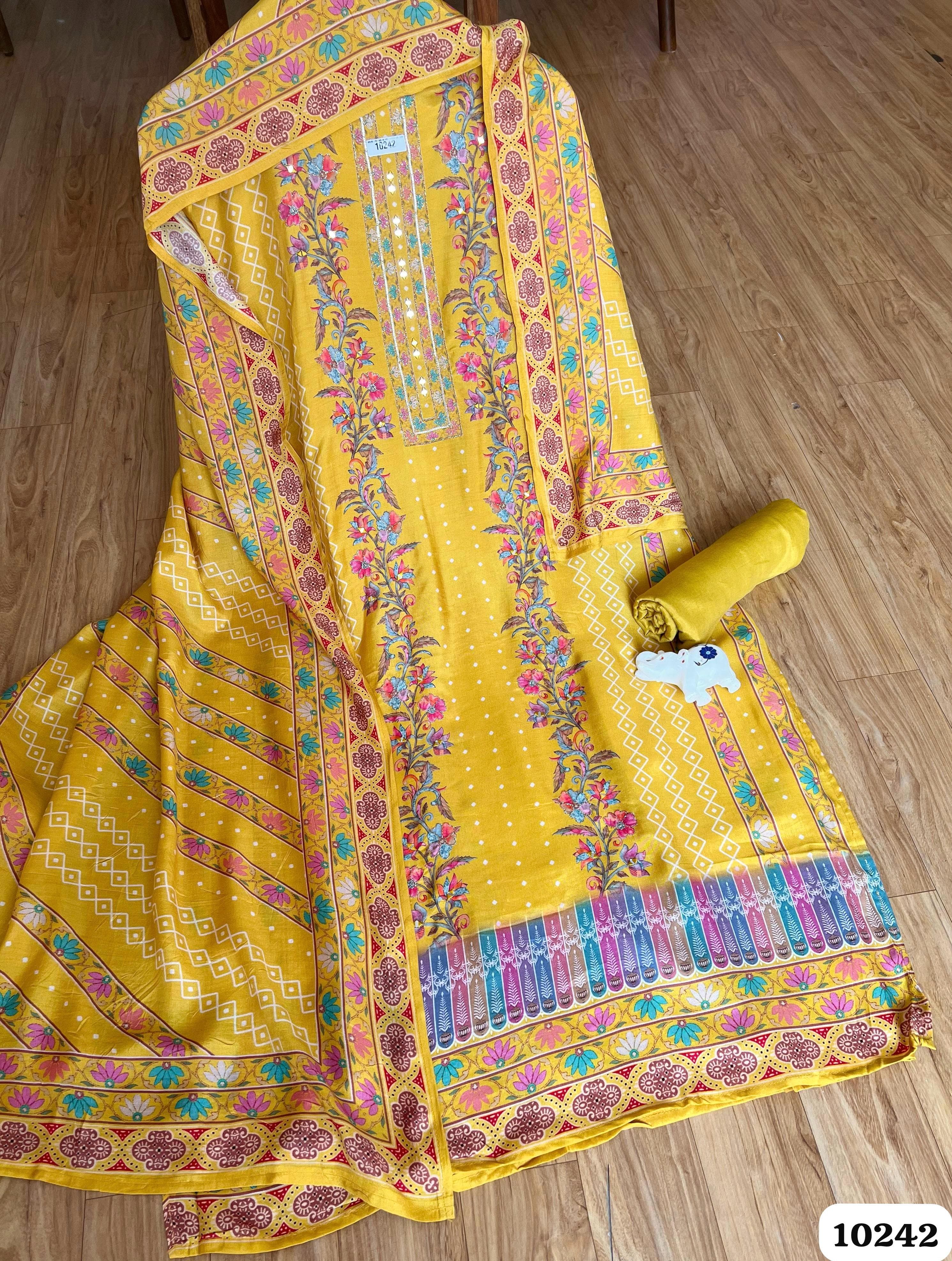 Pure muslin unstitched {10242}