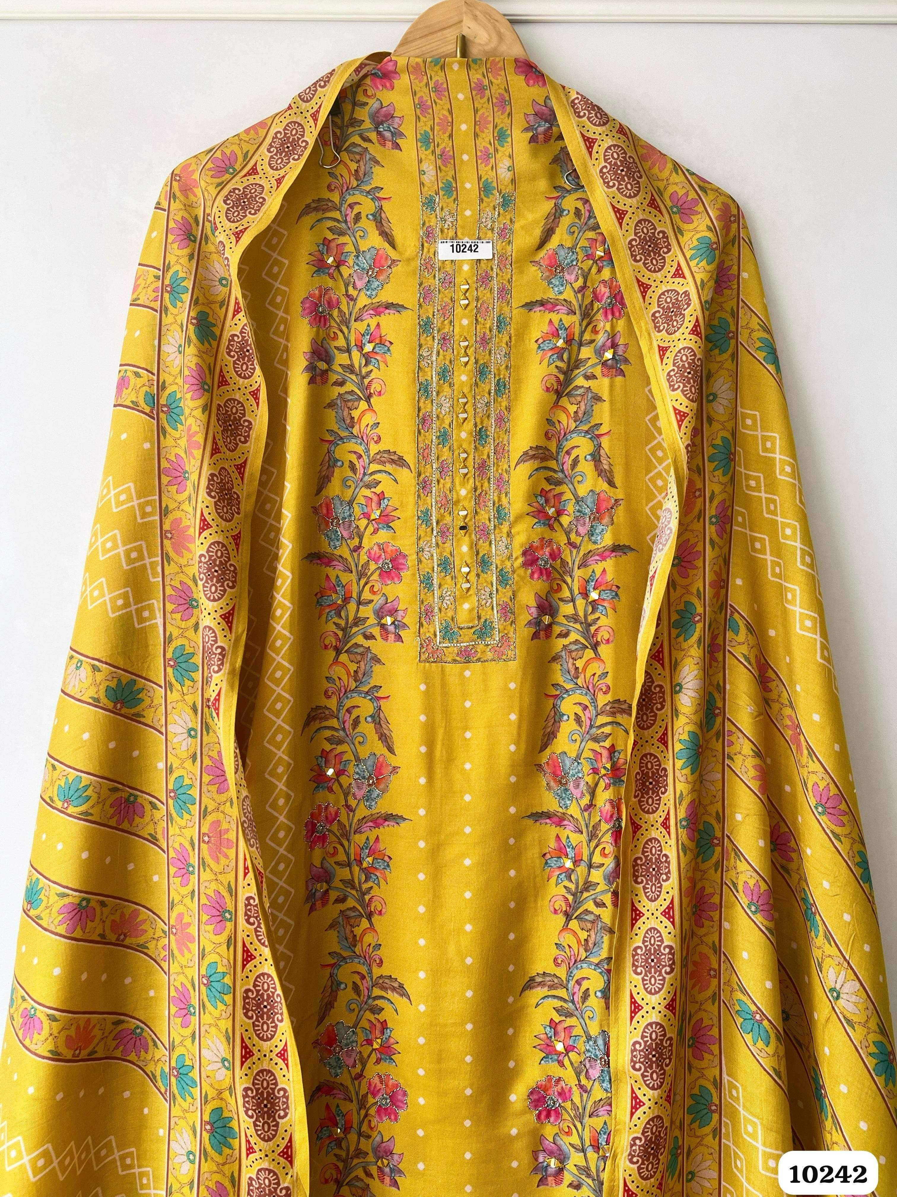 Pure muslin unstitched {10242}