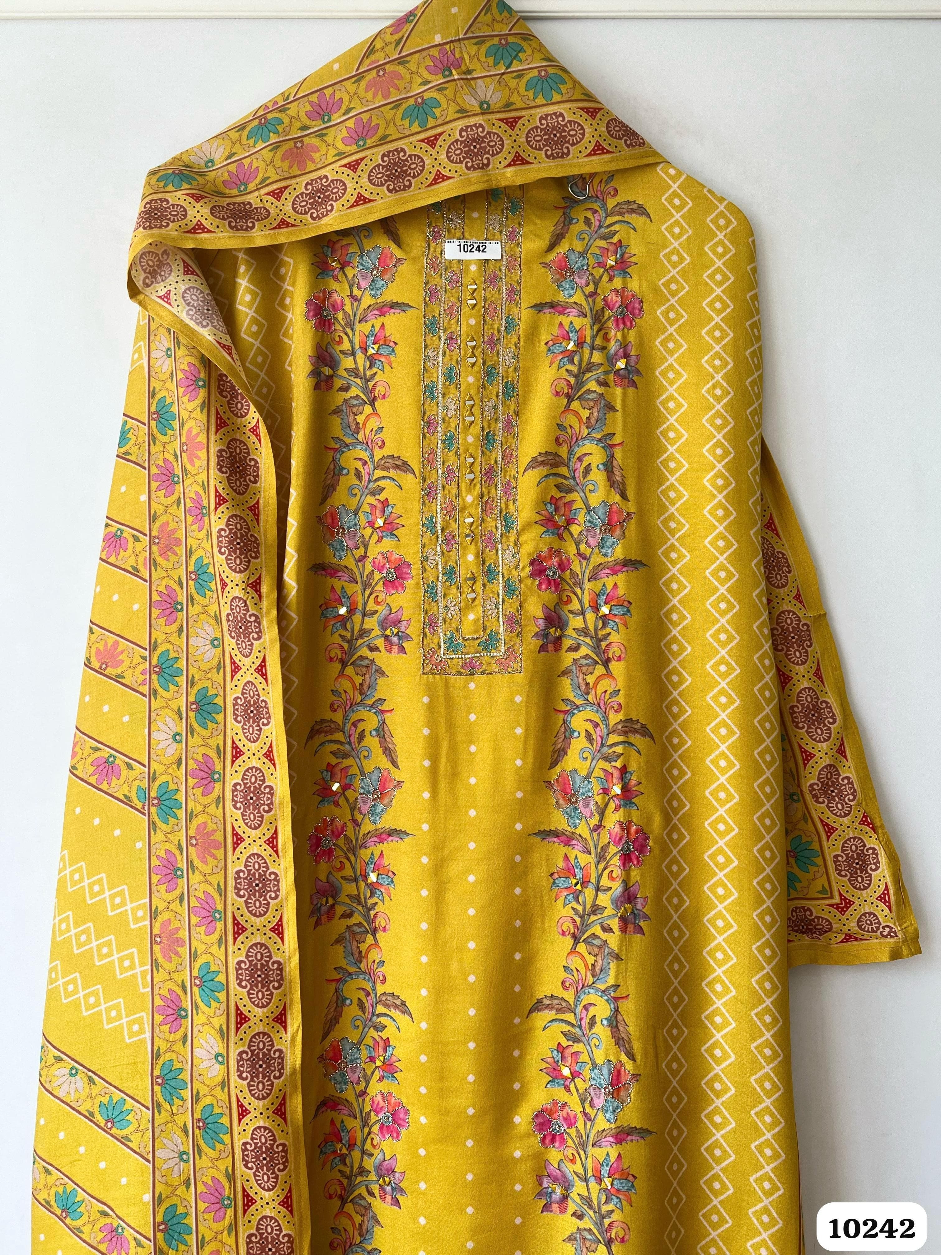 Pure muslin unstitched {10242}