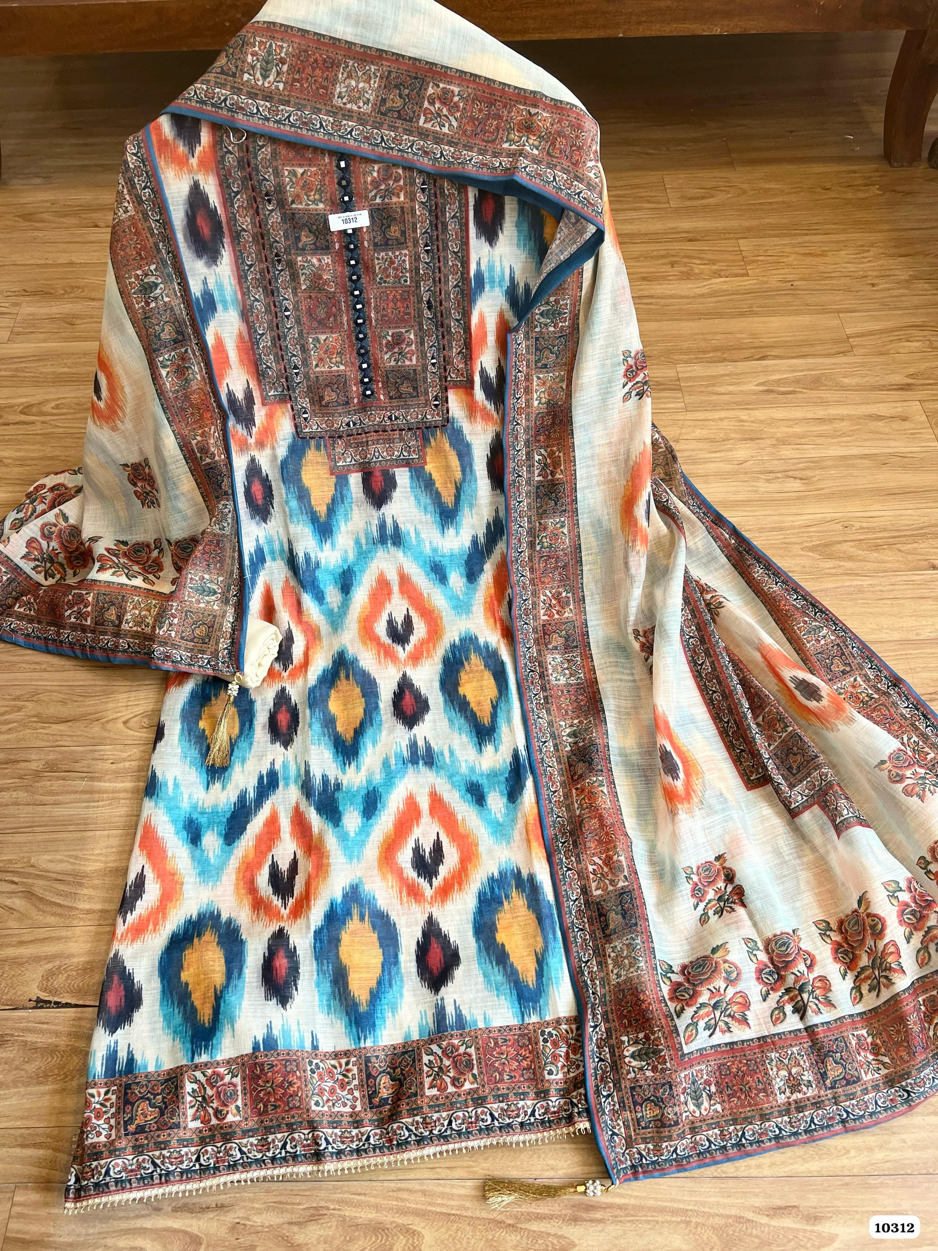 Pure linen unstitched {10312}