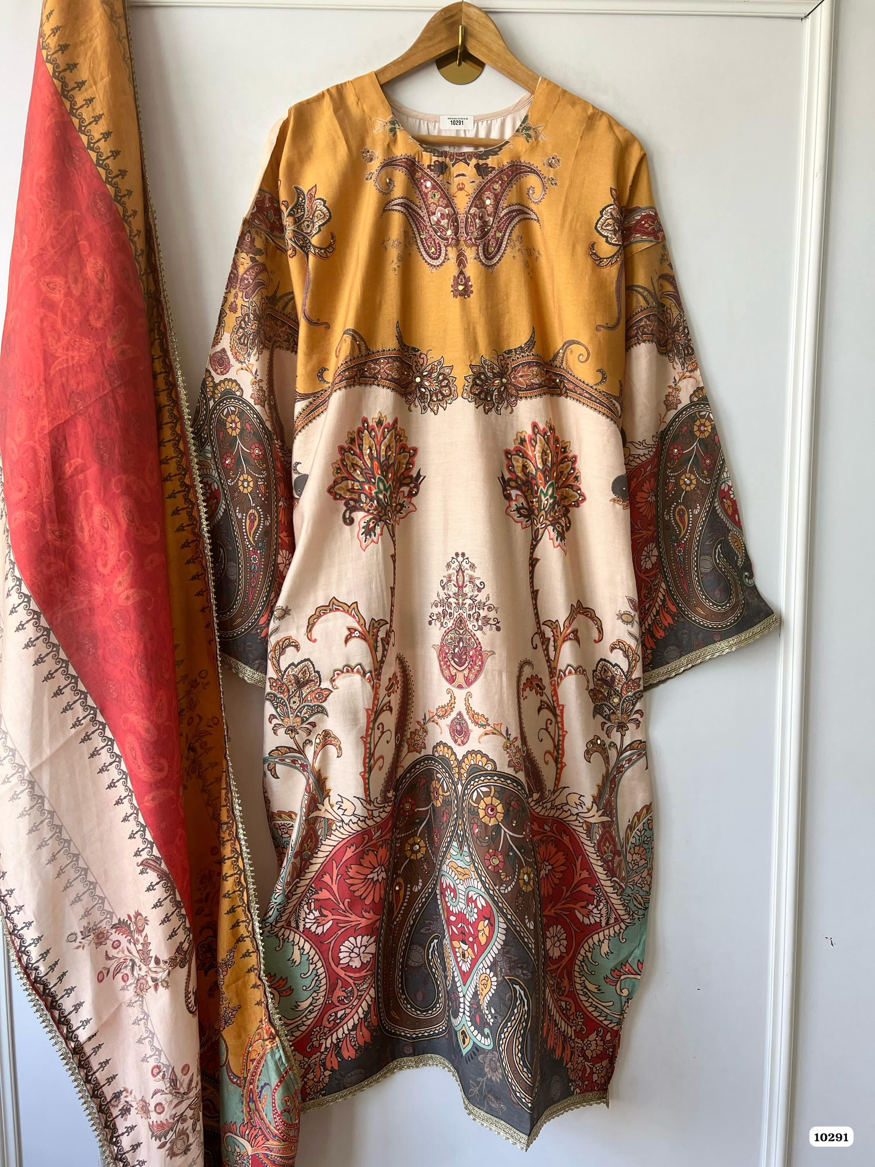 Pure muslin semistitched