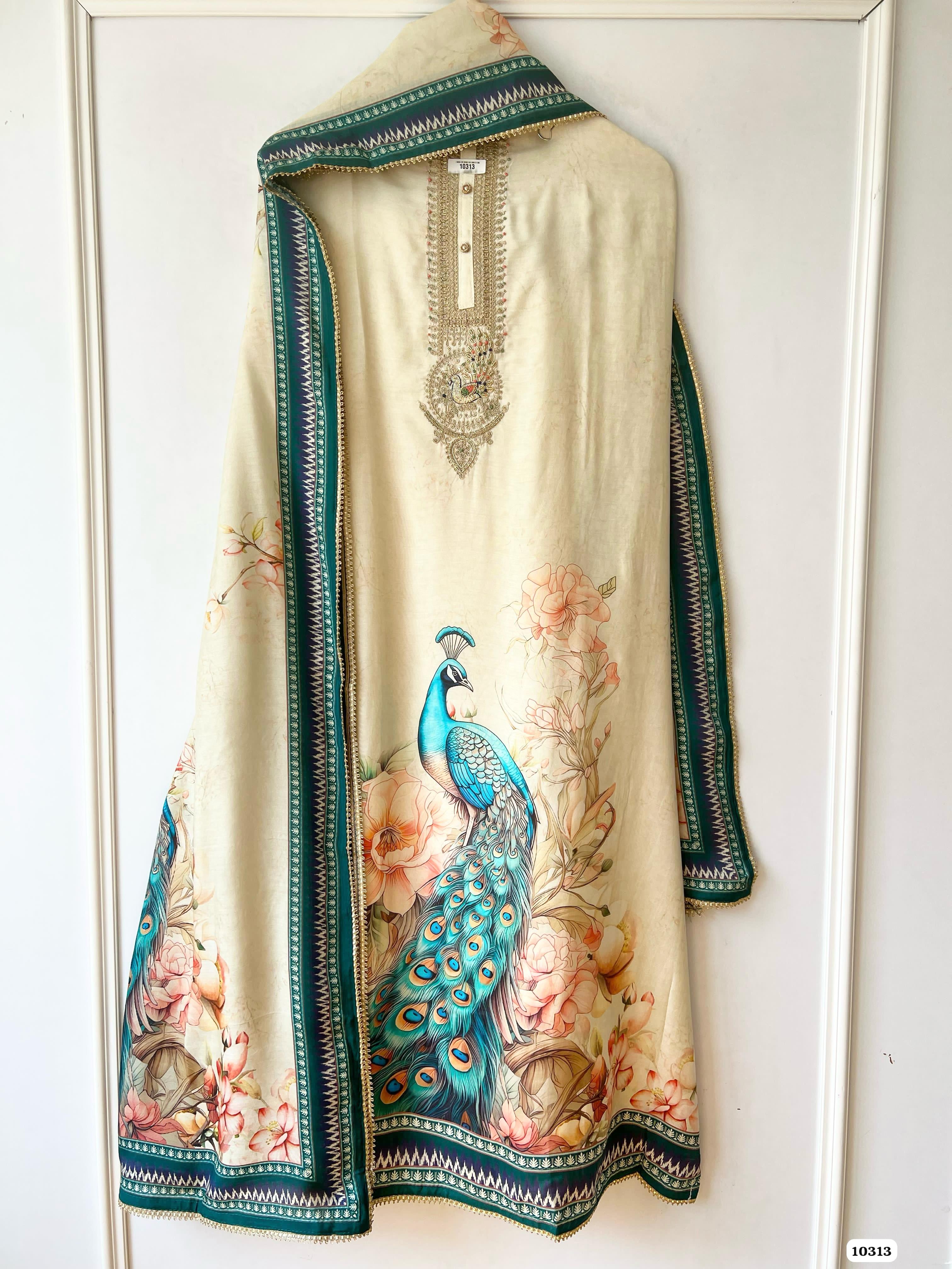 Pure muslin unstitched