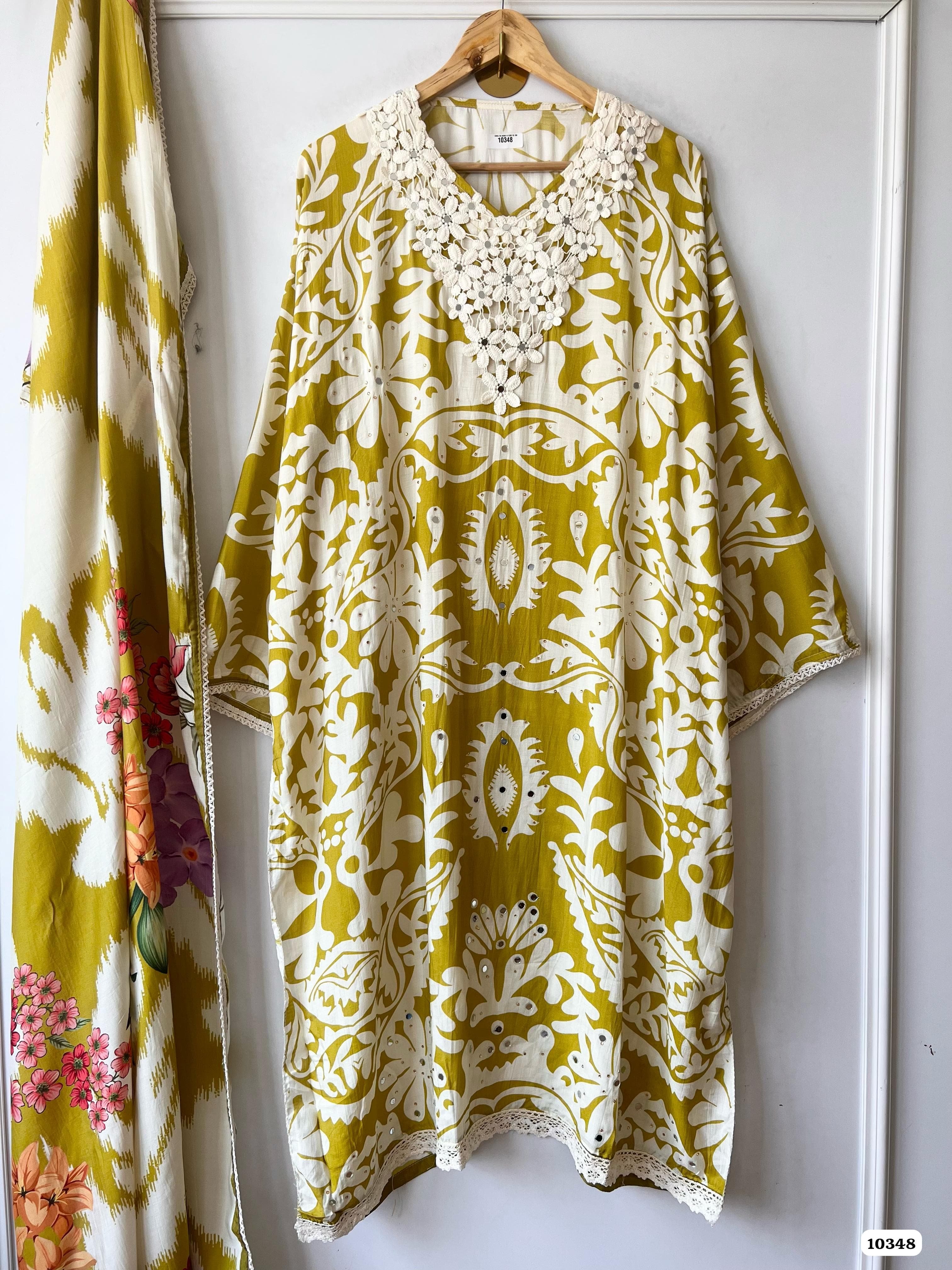 Pure muslin semi stitched