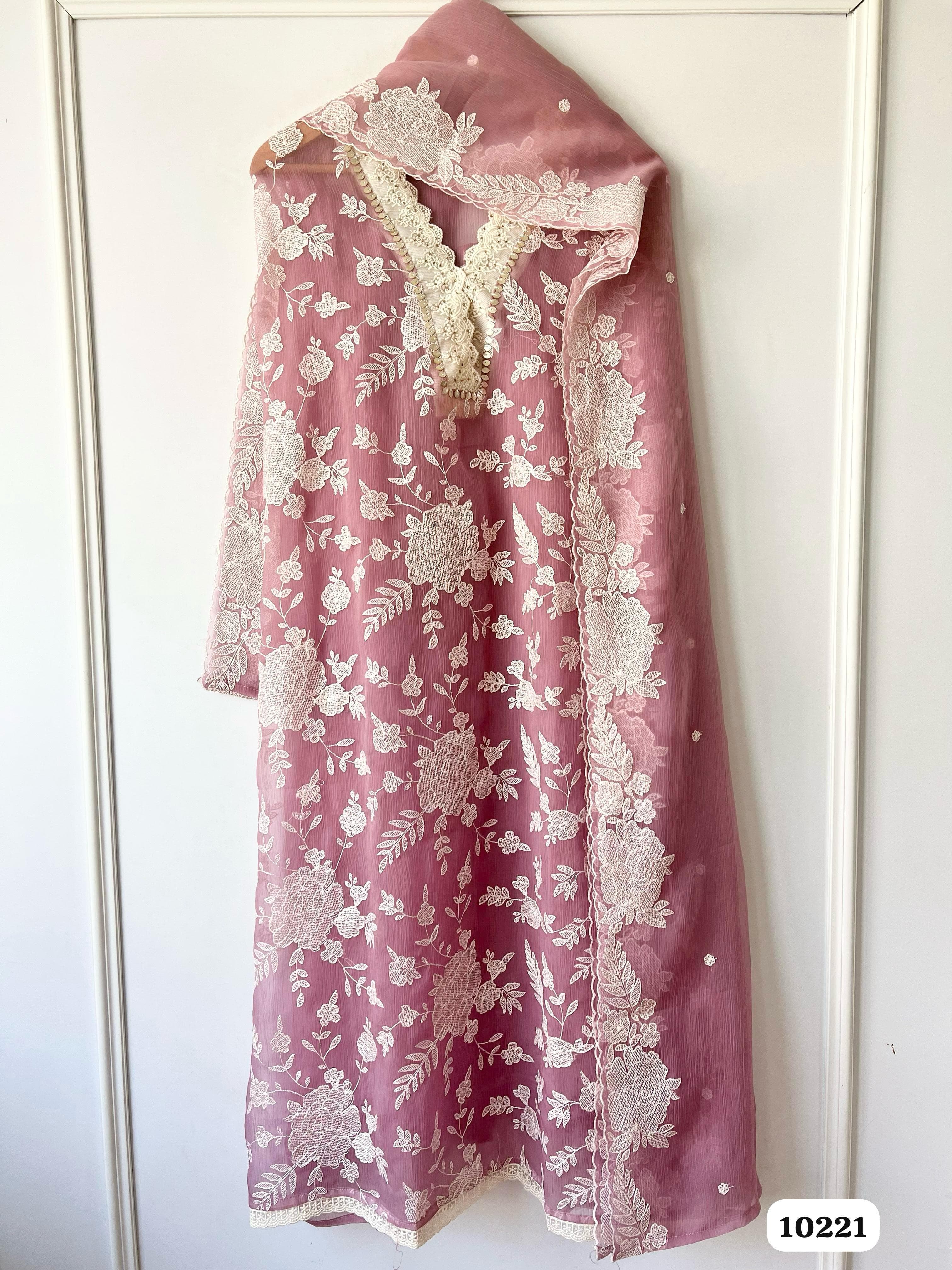 Pure organza unstitched