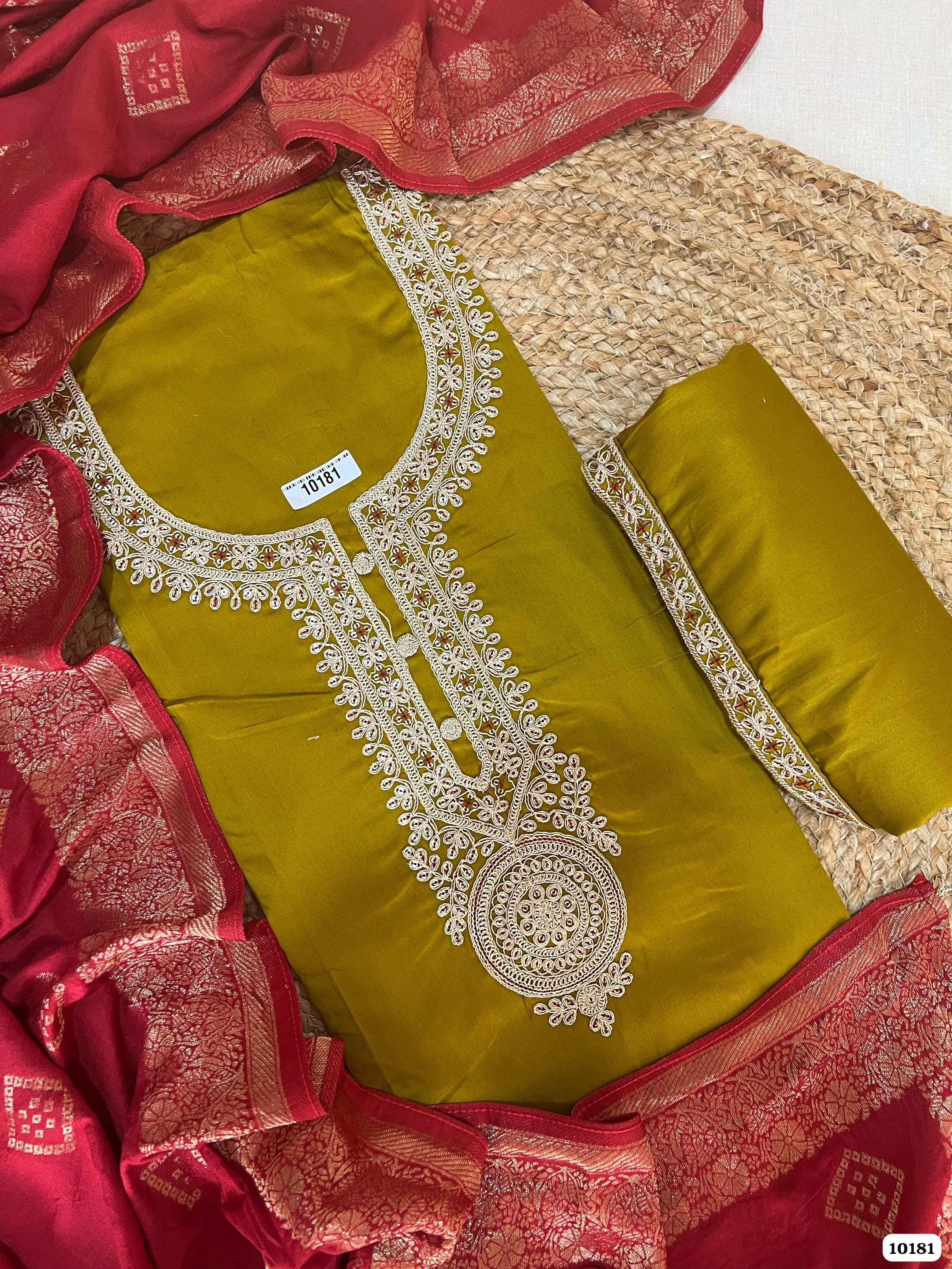Pure jaam cotton unstitched {10181}