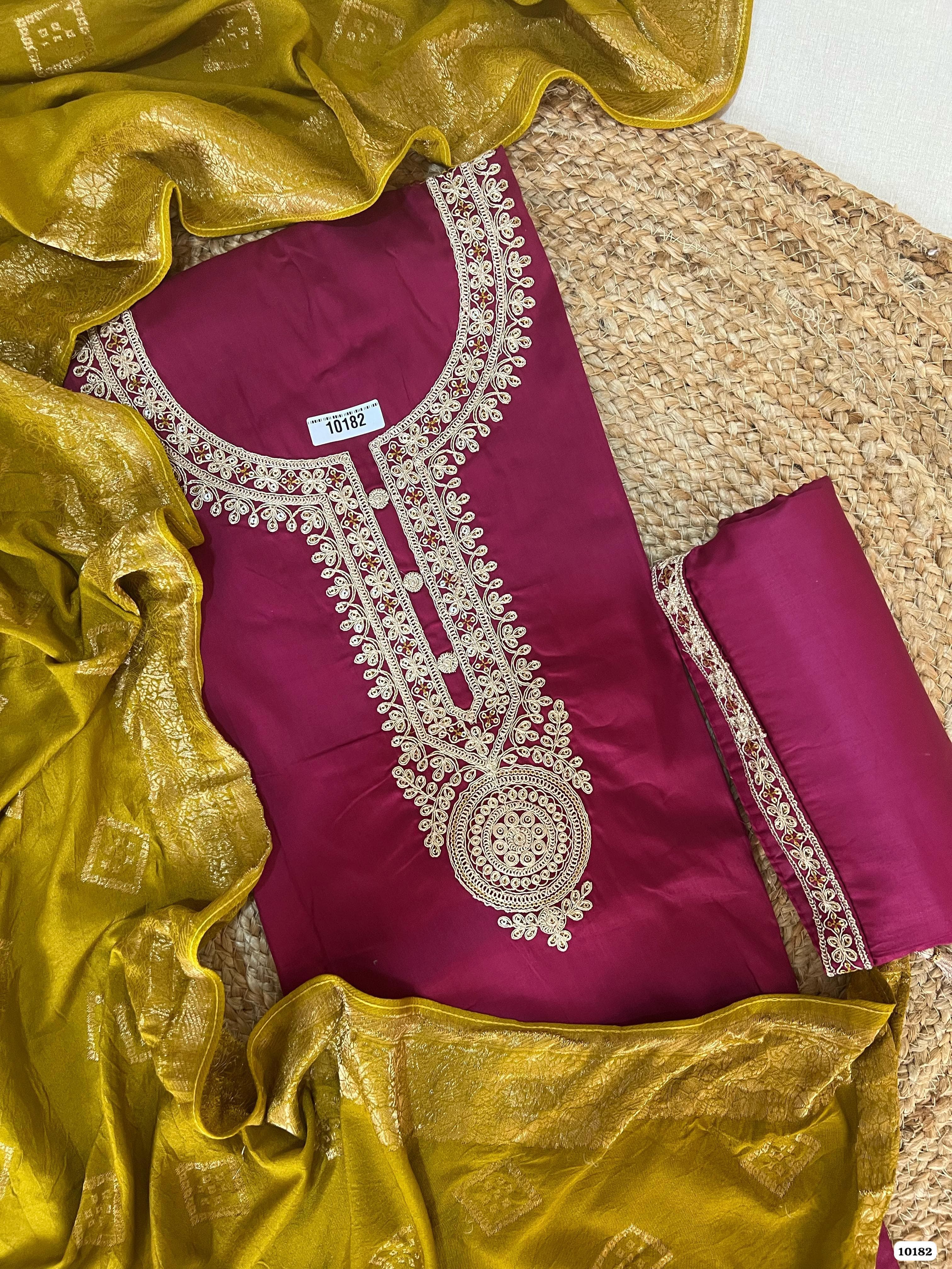 Pure jaam cotton unstitched {10182}
