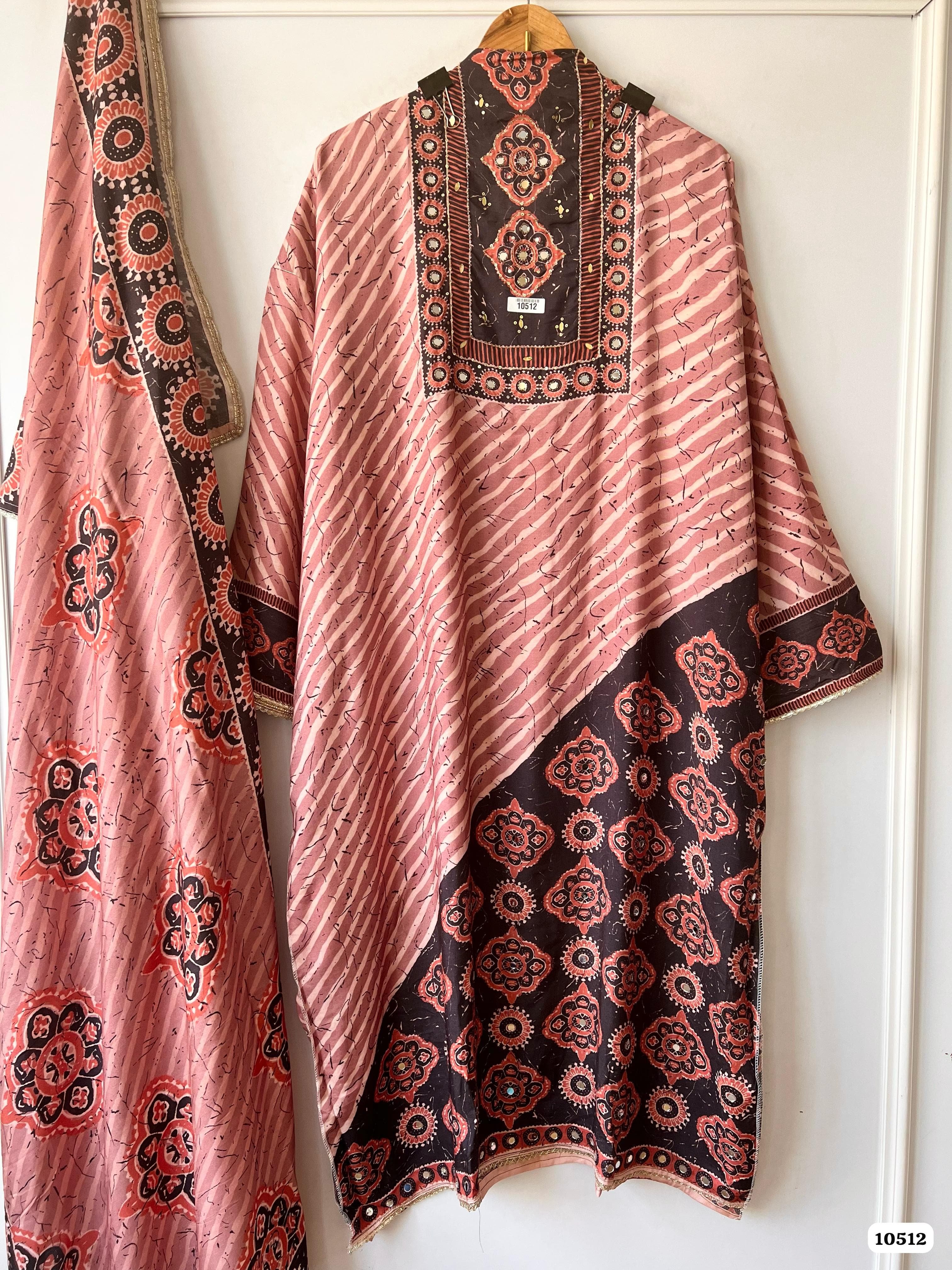 Pure muslin semi stitched