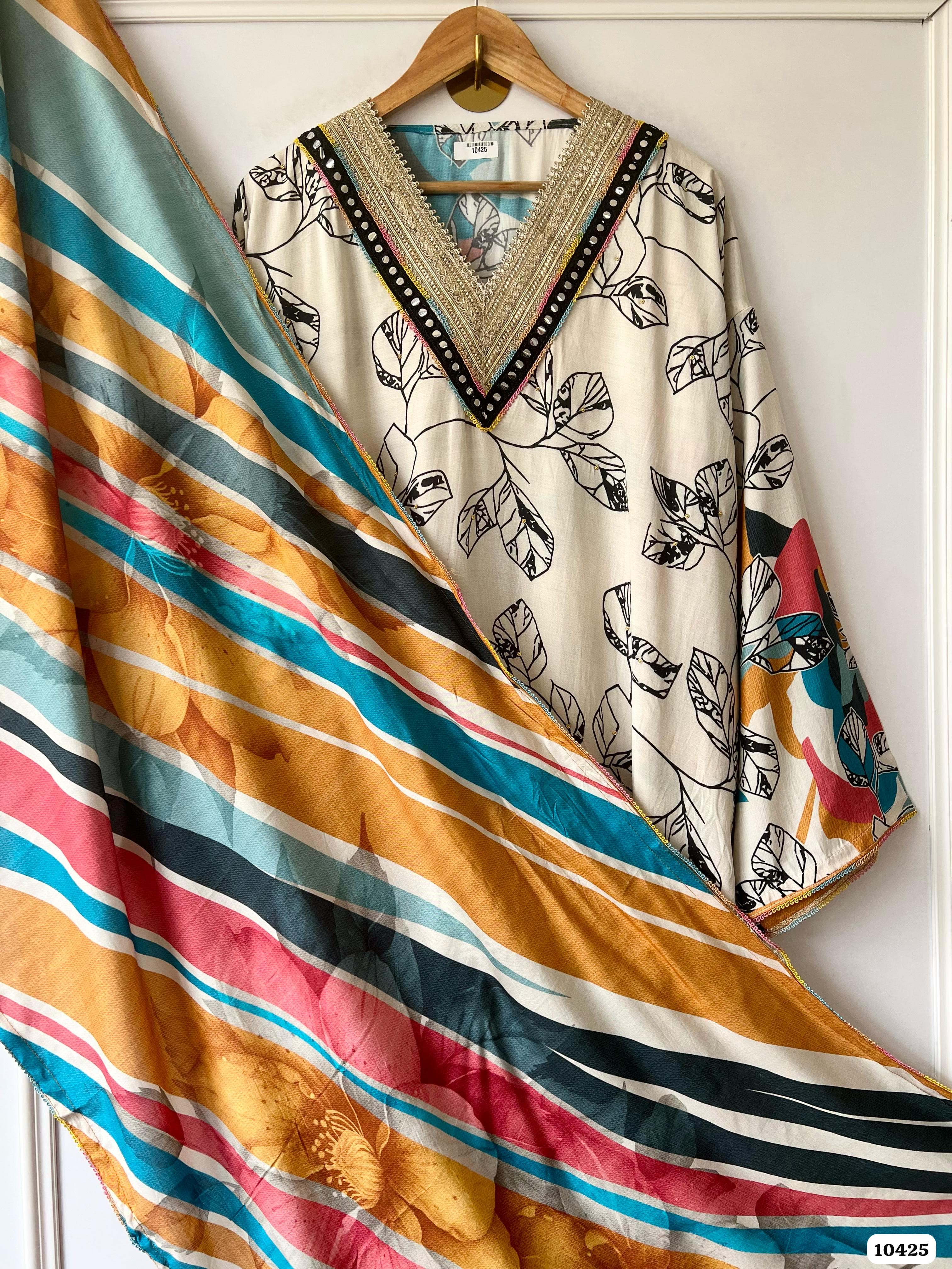 Pure muslin semi stitched