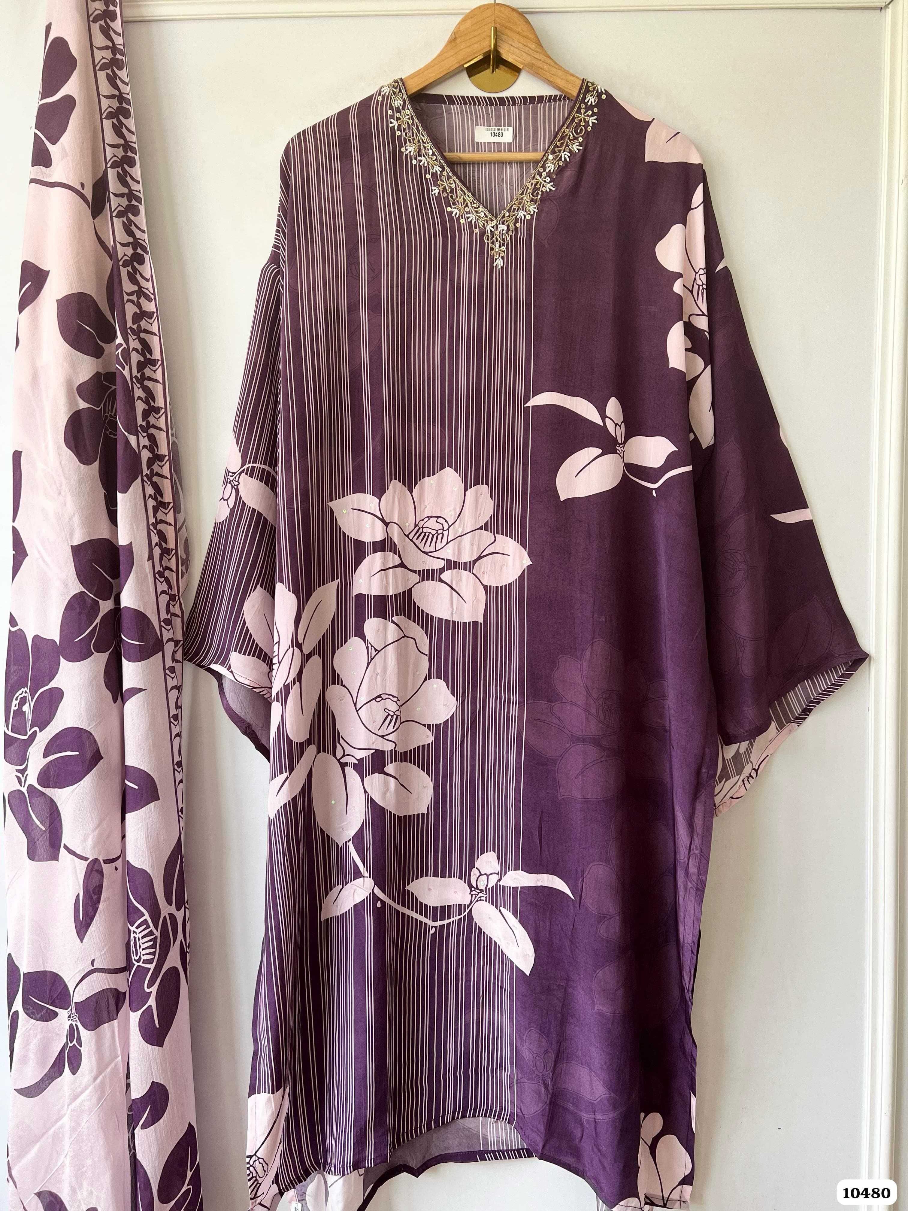 Pure muslin semi stitched