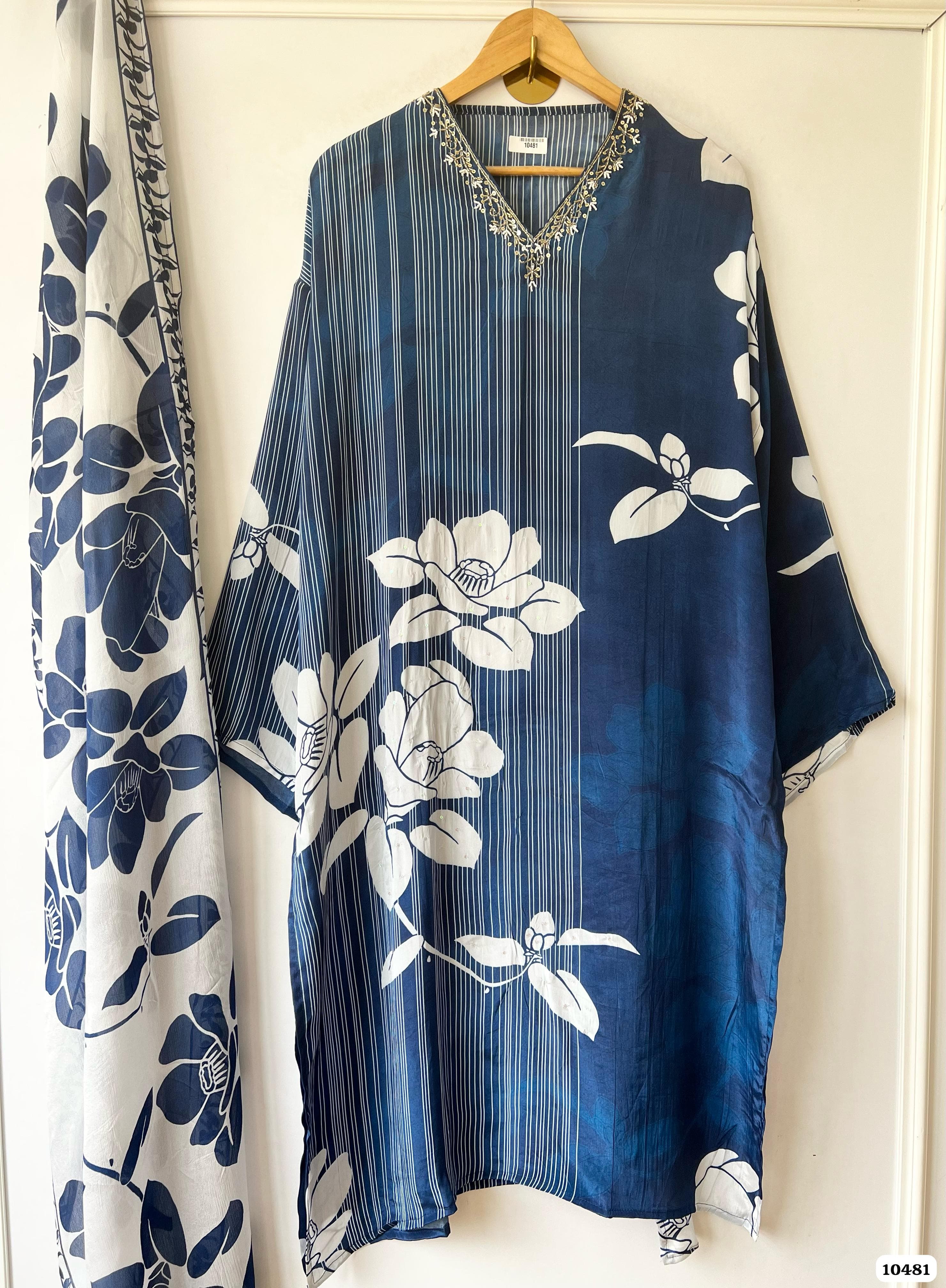 Pure muslin semi stitched