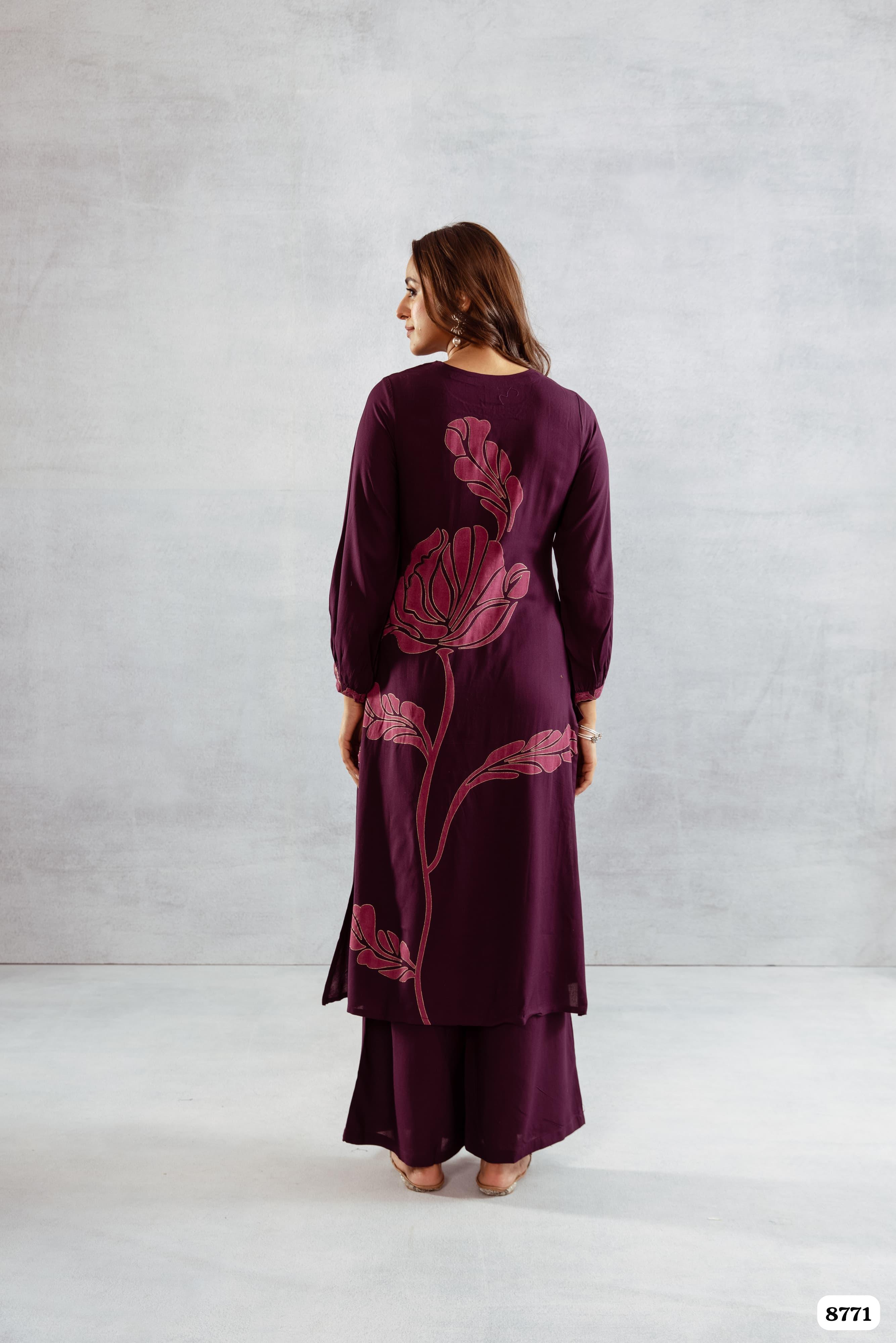 Pure German Reyon Readymade co-ord {8771}